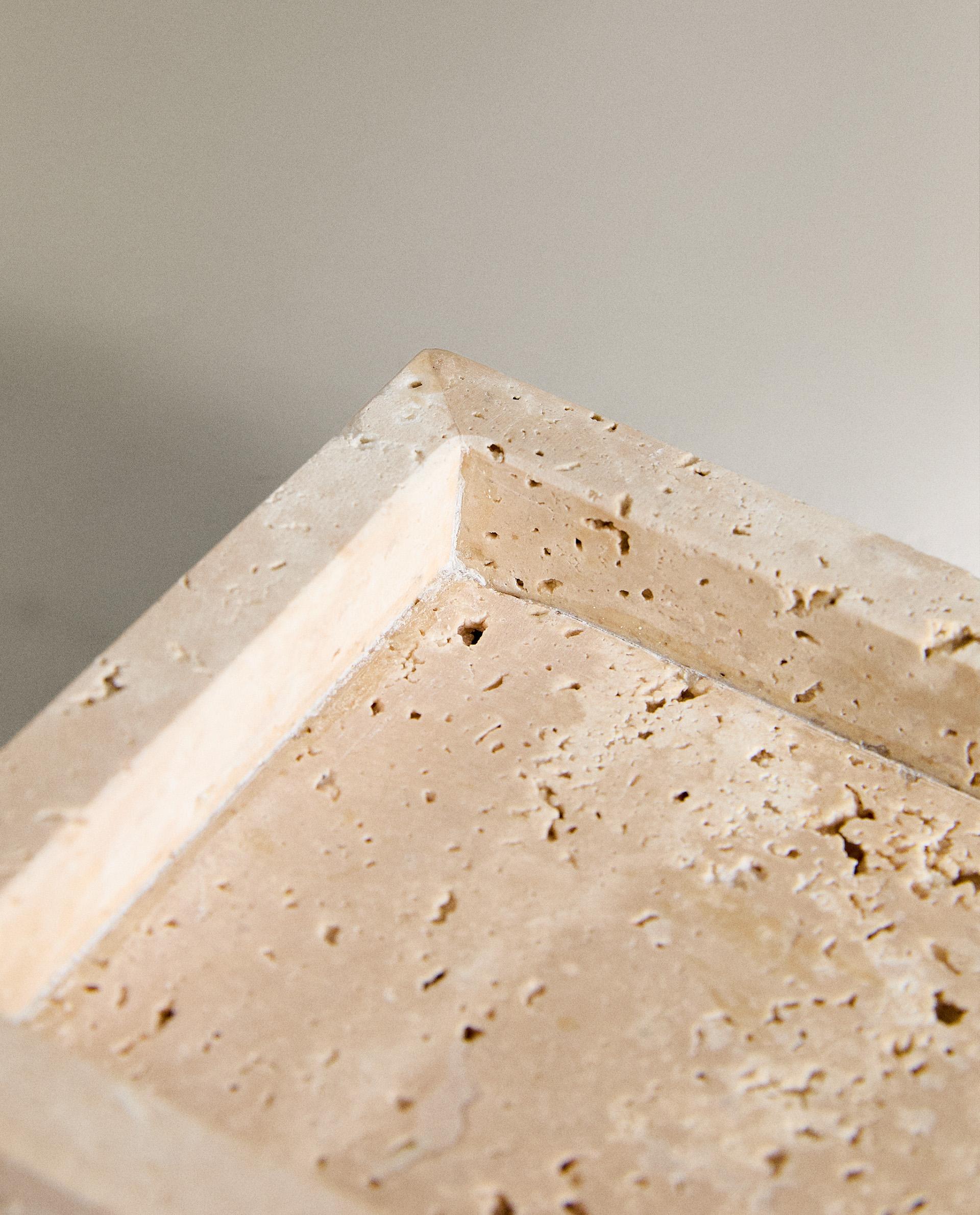 BEIGE MARBLE BATHROOM SOAP DISH product thumbnail 3