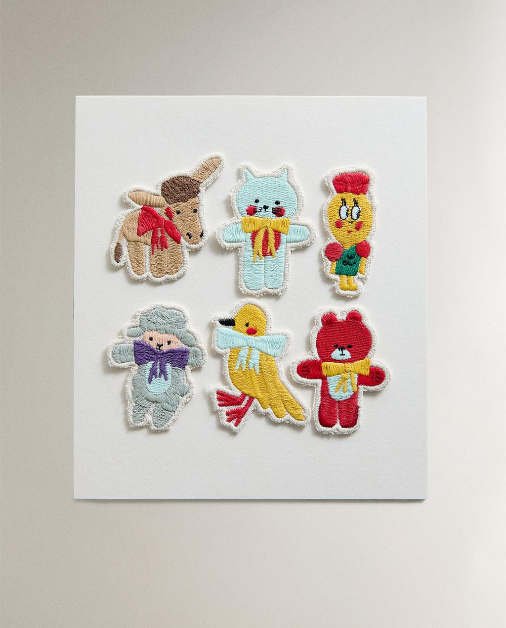 НАБОР ДЕТСКИХ НАШИВОК X THE ANIMALS OBSERVATORY (6 ШТ.)