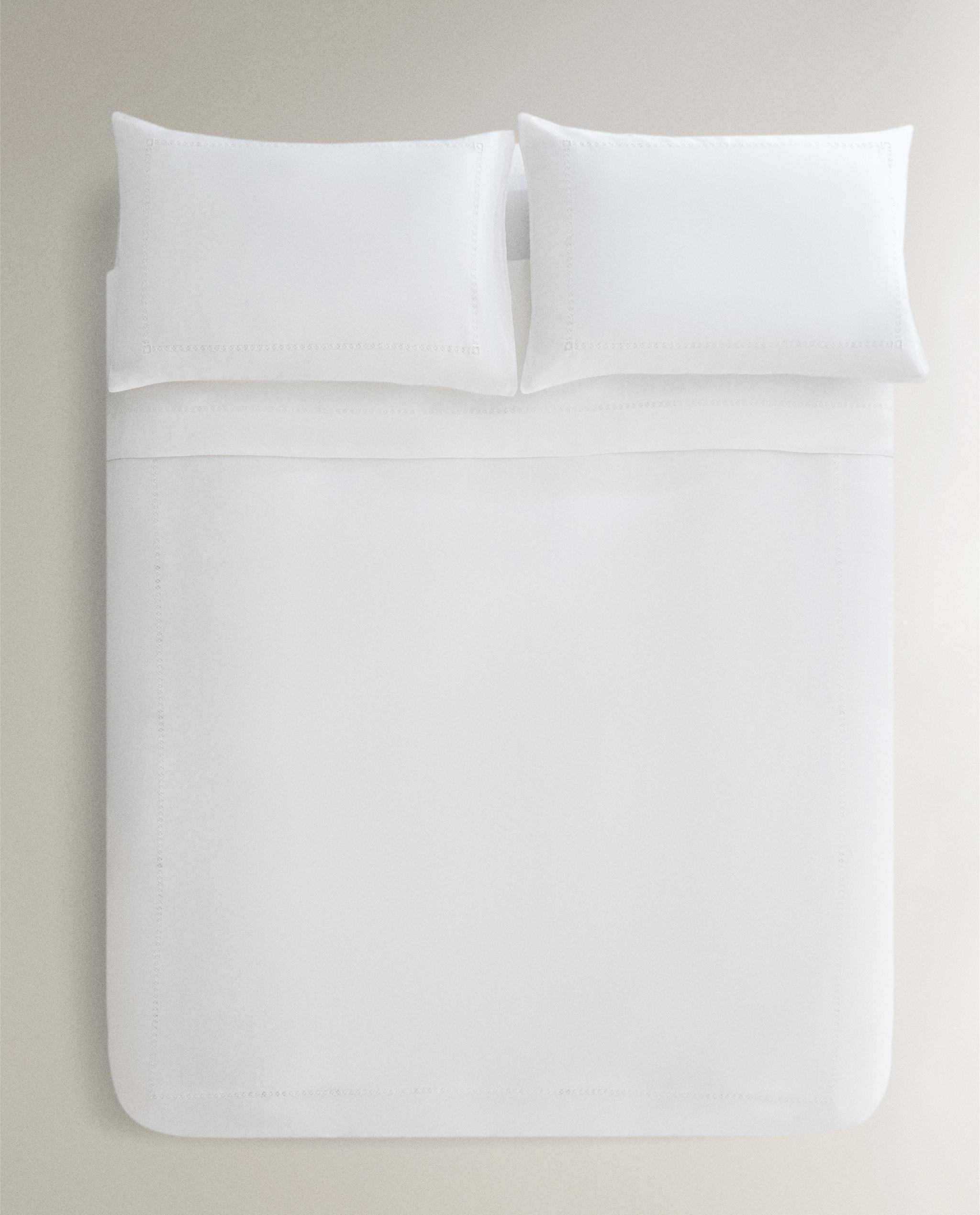 HEMSTITCHED LINEN DUVET COVER product thumbnail 5