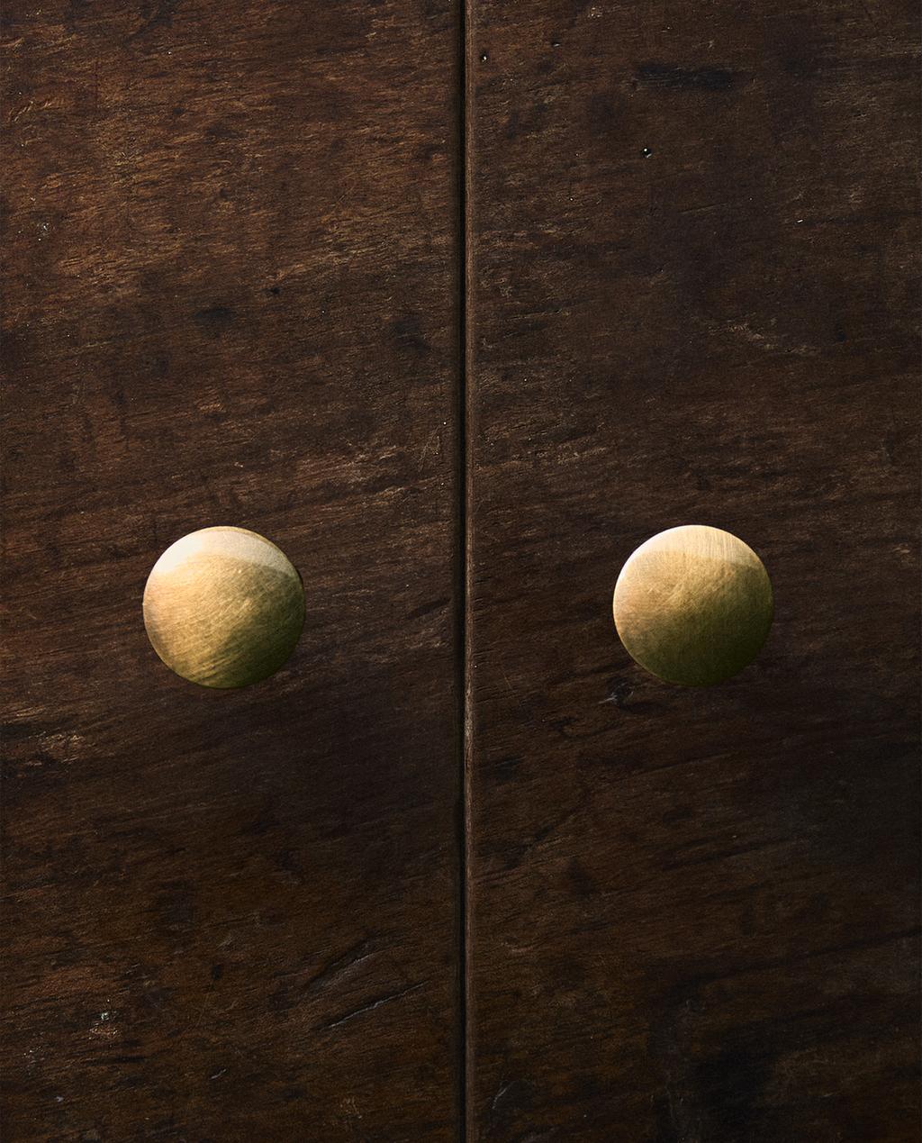 PACK TIRADORES LATÓN REDONDOS (PACK DE 2)