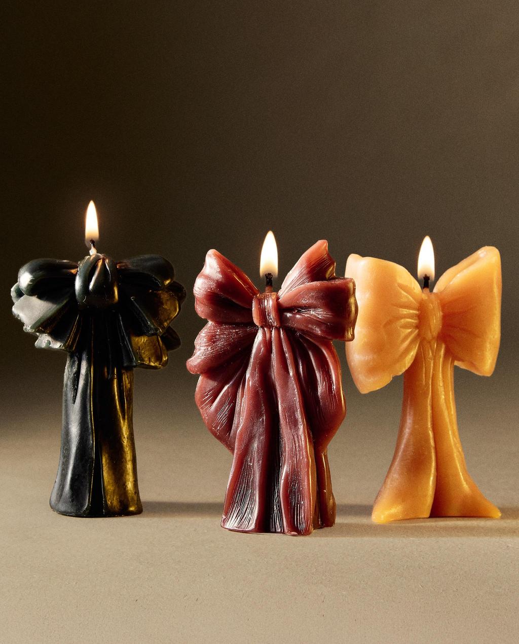 Zara Home Bow scented candle pack (pack of 3)