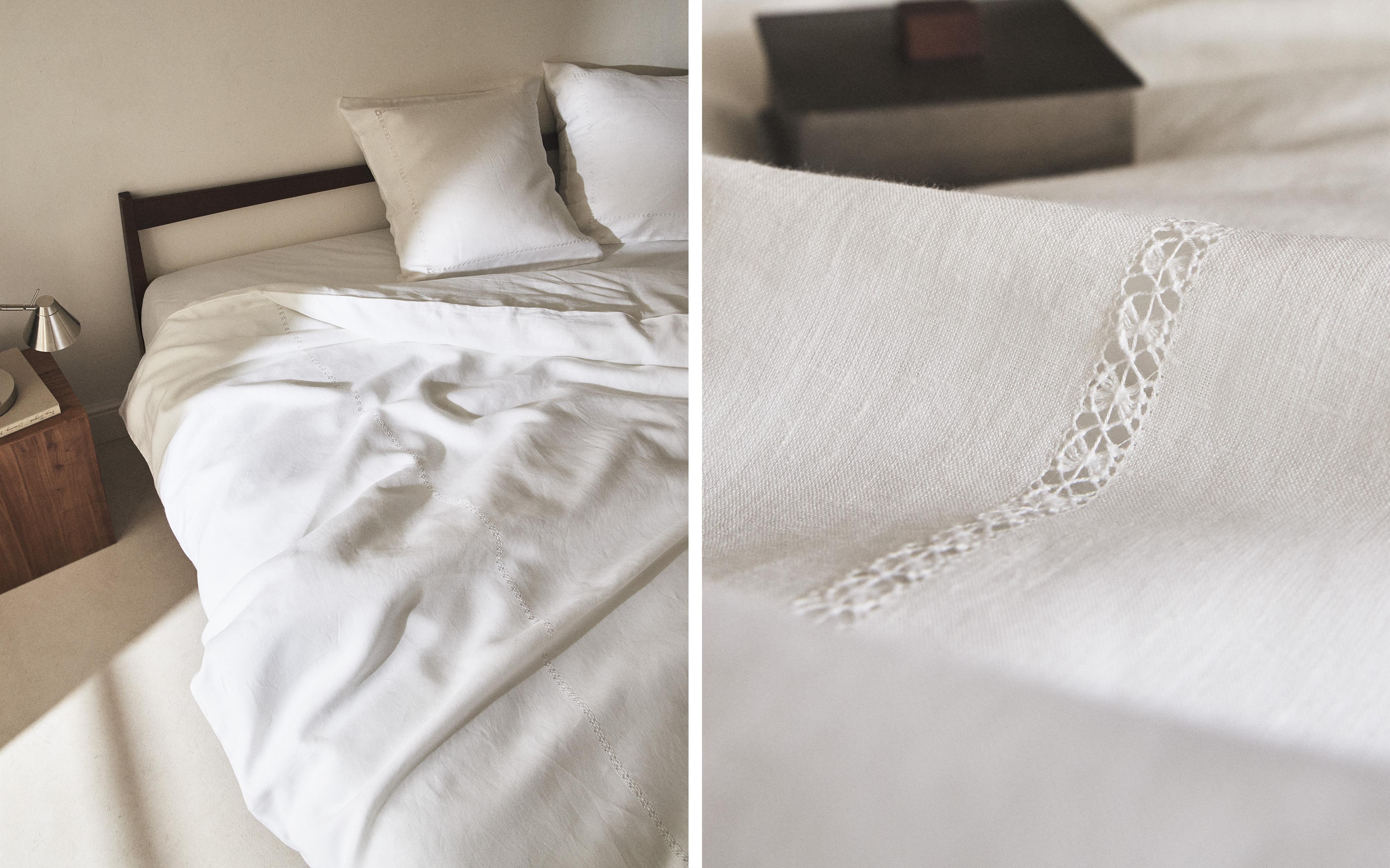 HEMSTITCHED LINEN DUVET COVER product thumbnail 7