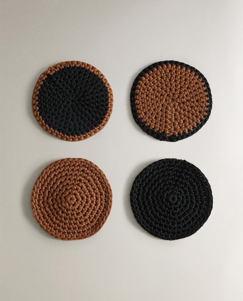 PACK OF WOVEN COASTERS (PACK OF 4) x COLLAGERIE