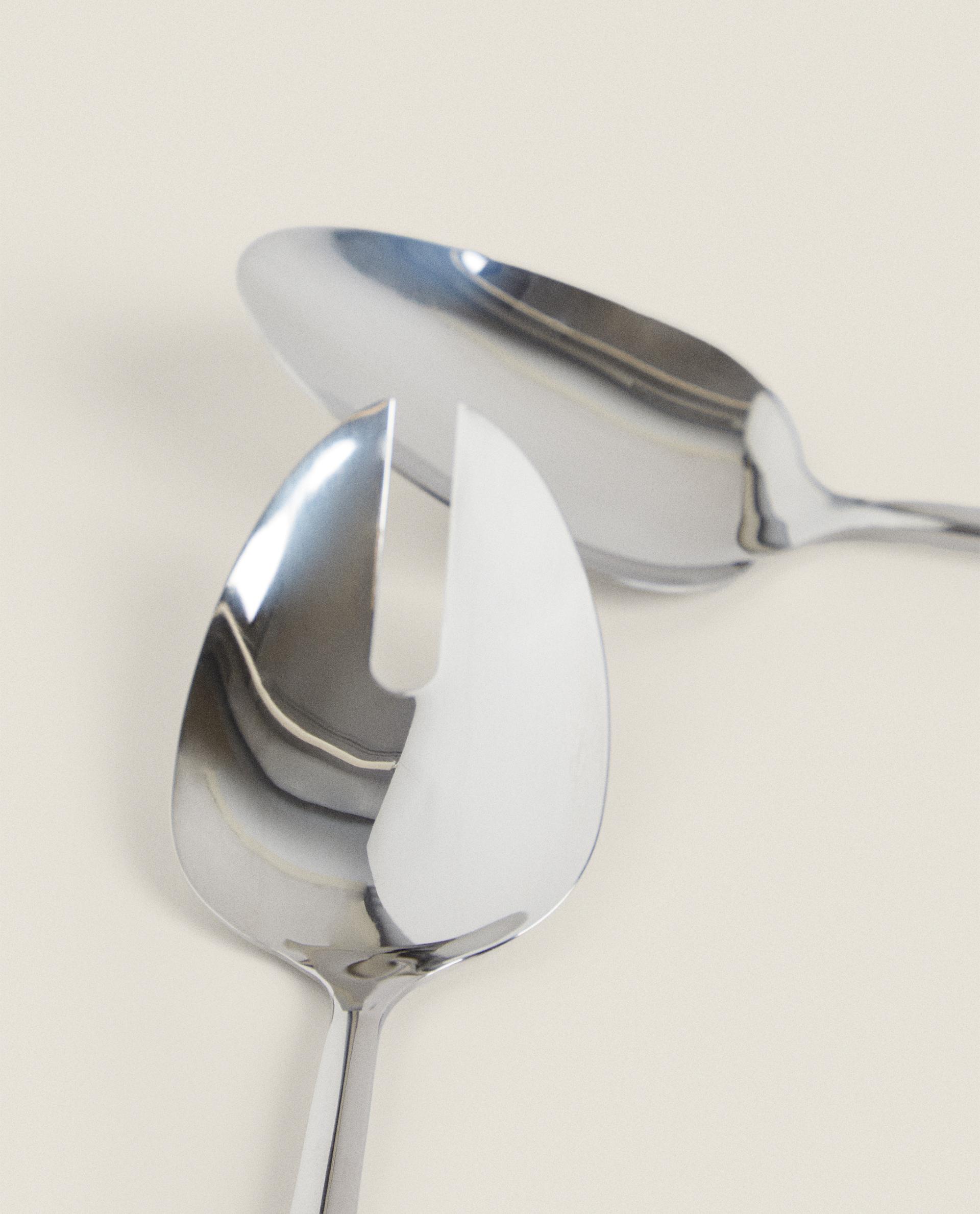 SET OF SHINY STEEL SALAD CUTLERY (SET OF 2) product thumbnail 6