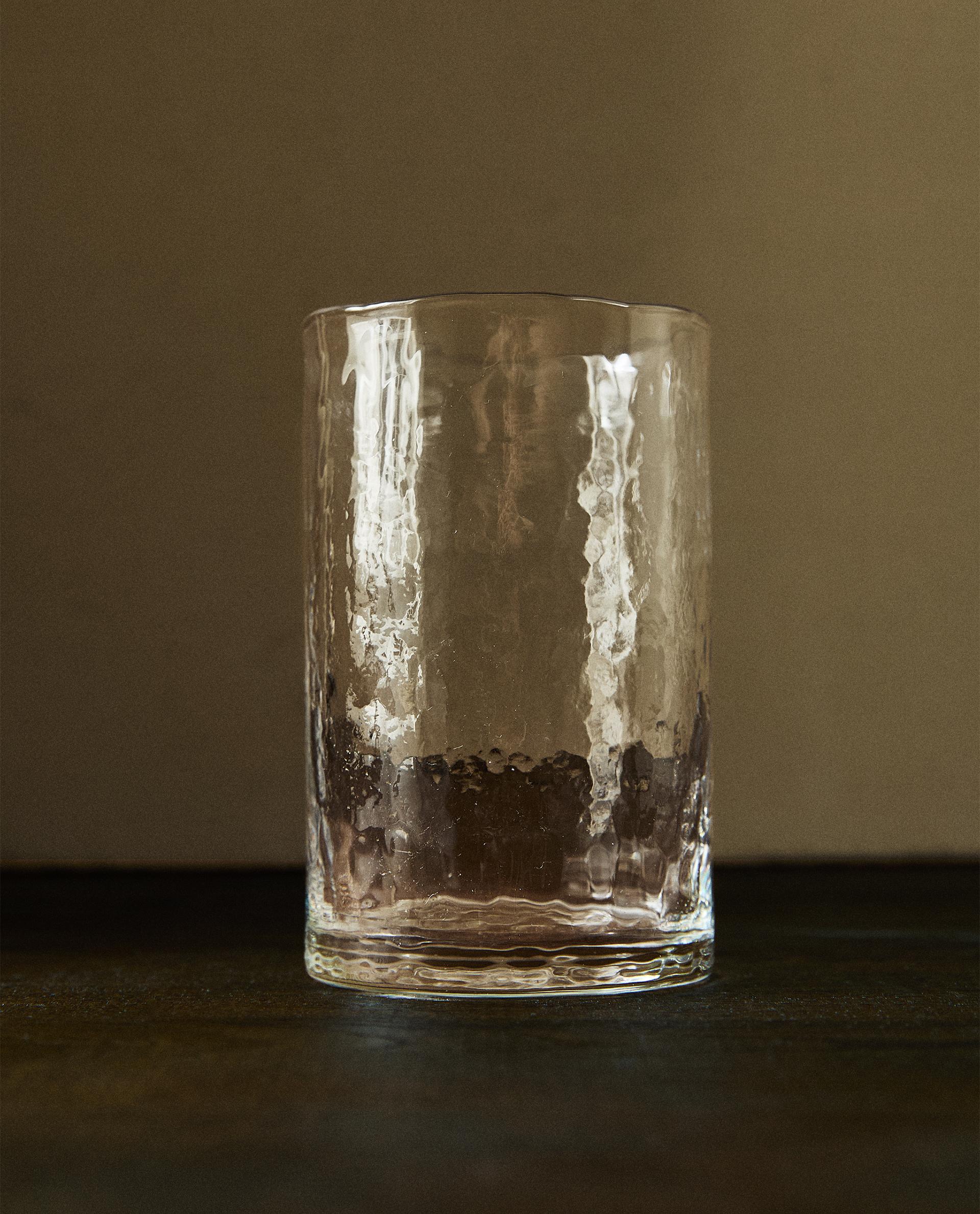 SLANTED SOFT DRINK GLASS TUMBLER