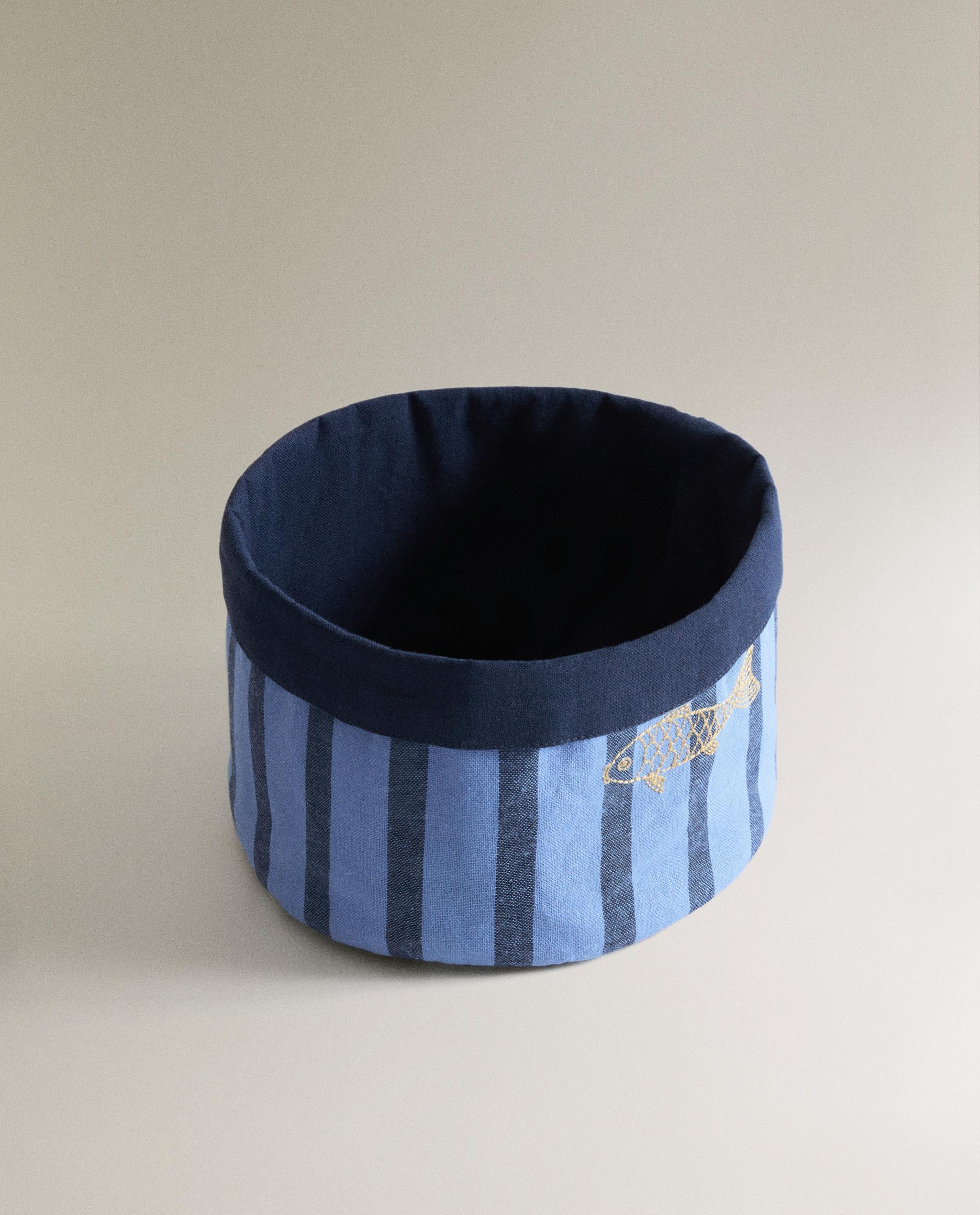 STRIPED FABRIC BREAD BASKET product thumbnail 9