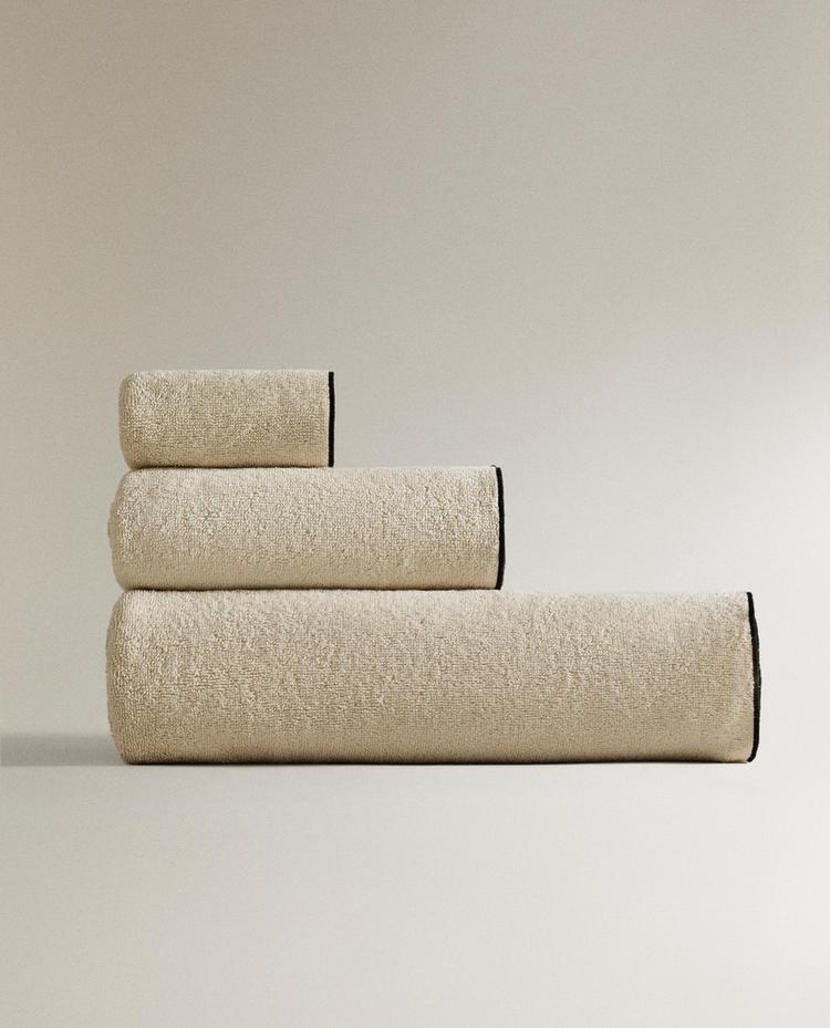 ASCIUGAMANO BAGNO COTONE OVERLOCK