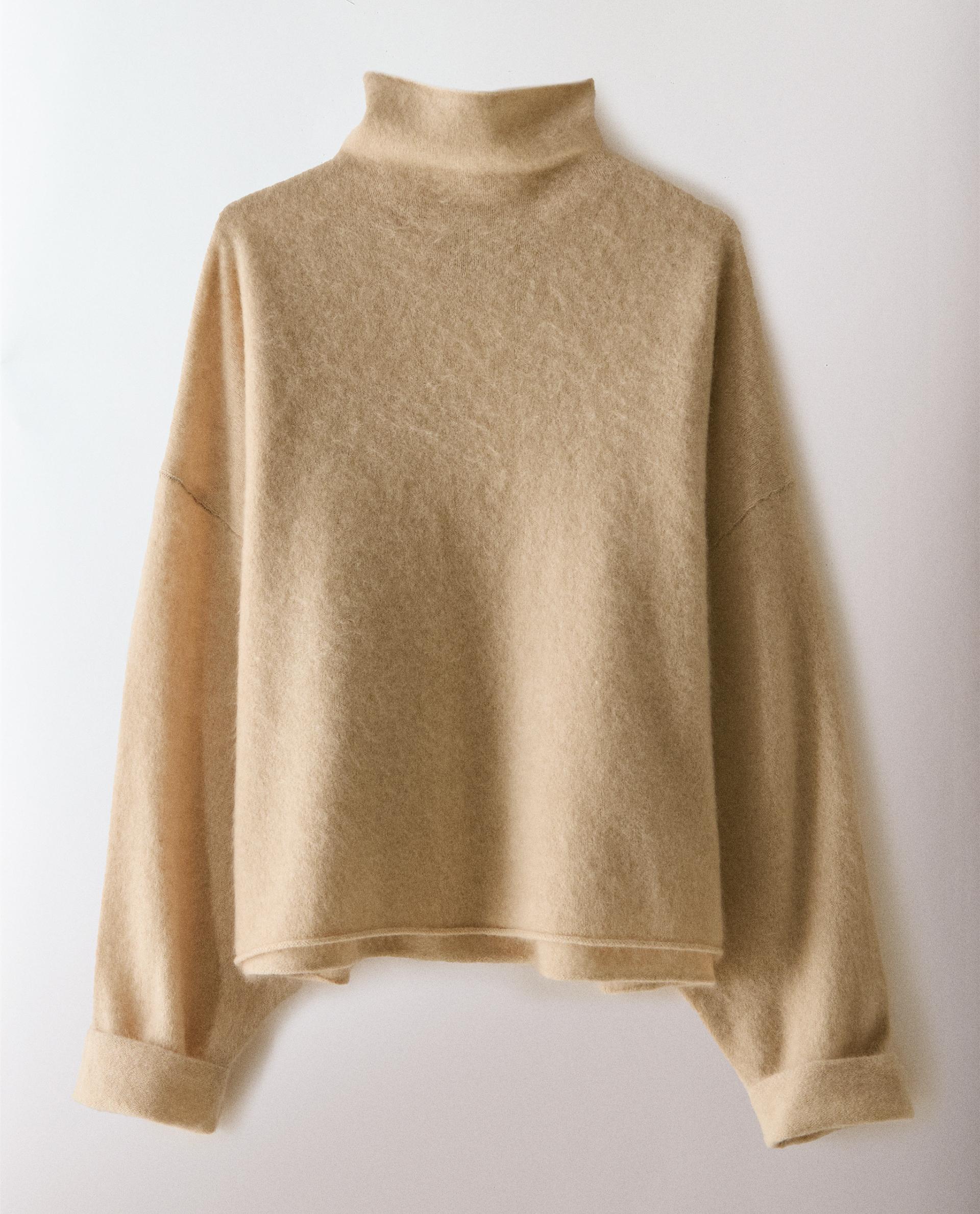 Strickpullover Zara Rollkragenpullover Knit Sweater Zara Maglione