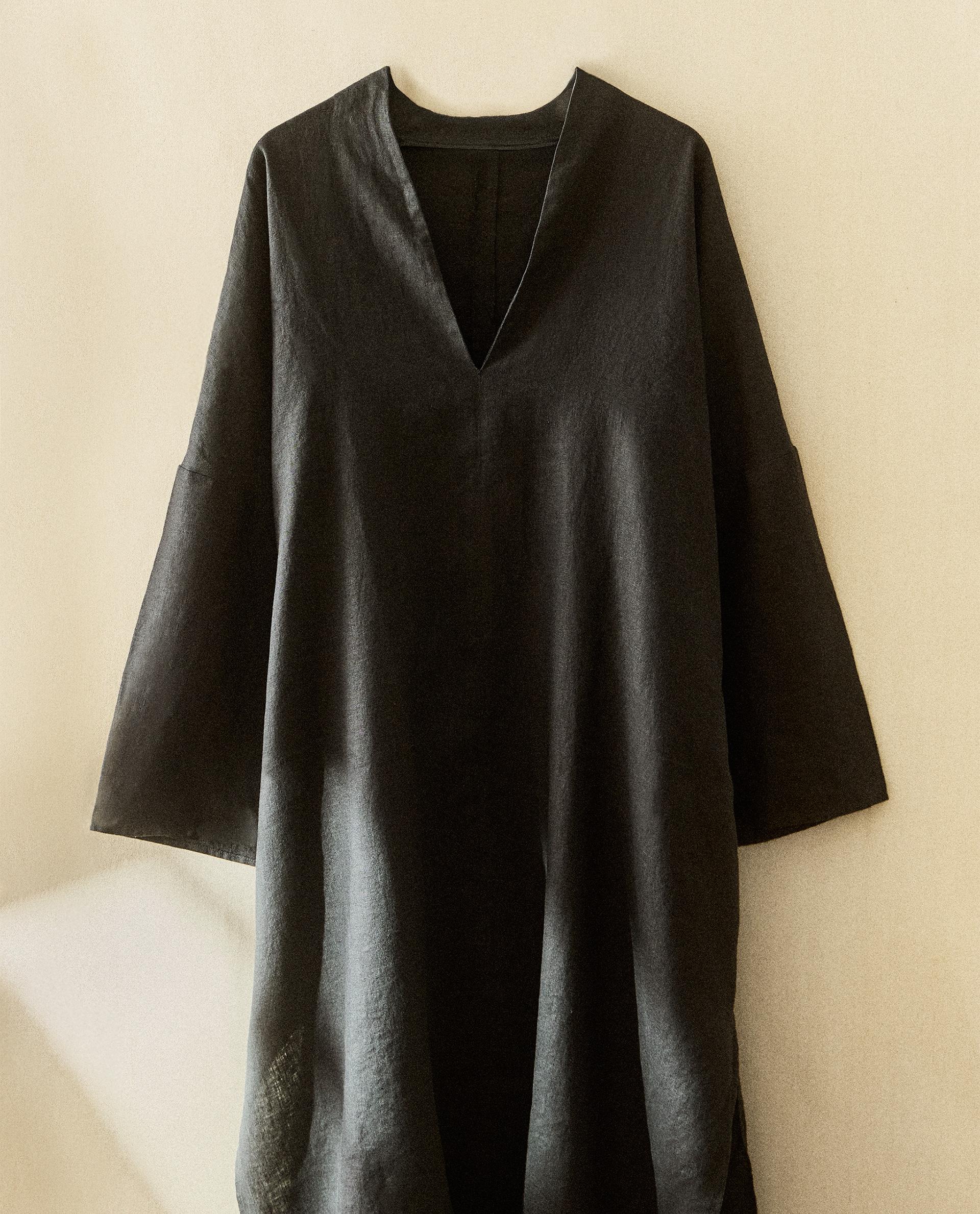 LINEN BEACH KAFTAN LINEN BEACH KAFTAN