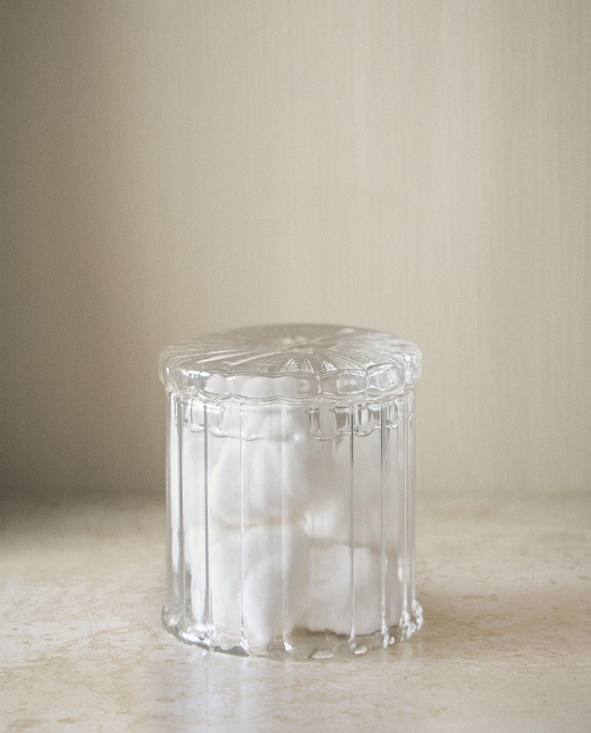 BOROSILICATE BATHROOM ORGANISER JAR BOROSILICATE BATHROOM ORGANISER JAR