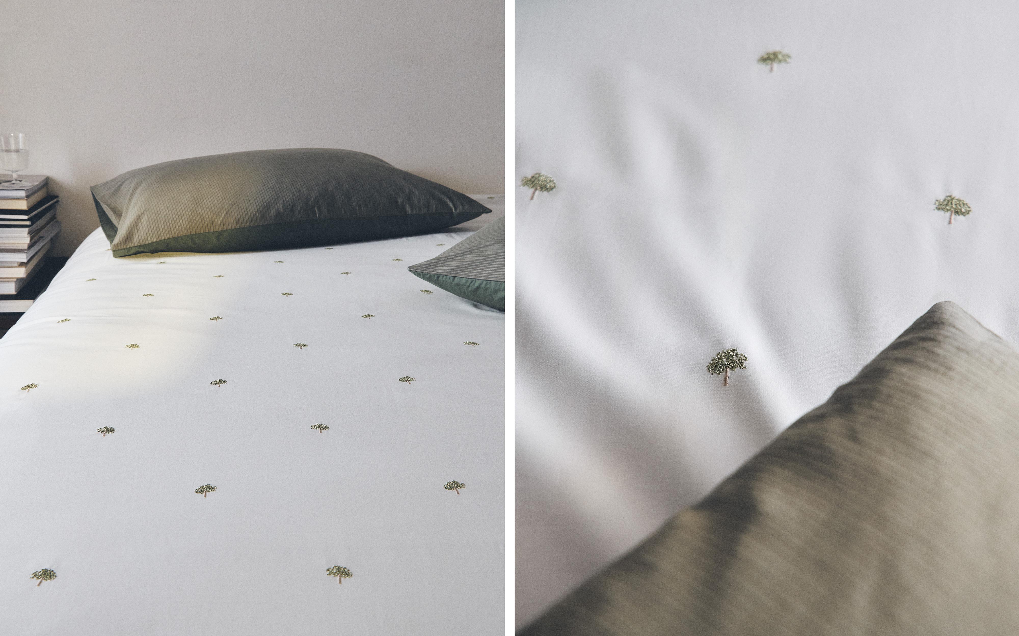 DUVET COVER WITH EMBROIDERED TREES product thumbnail 9