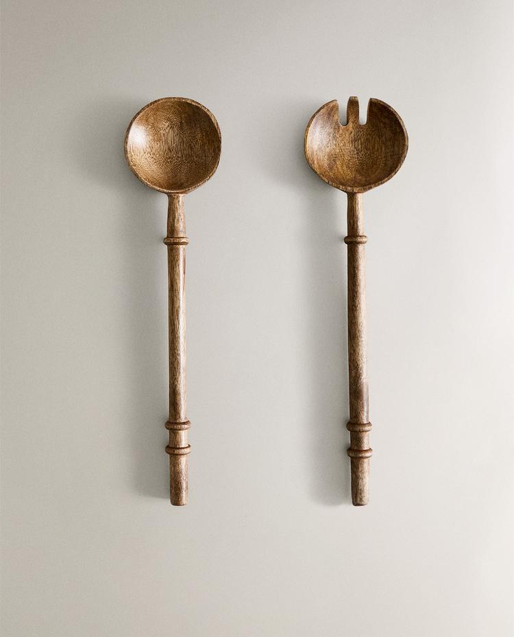 WOODEN SALAD CUTLERY SET (SET OF 2)