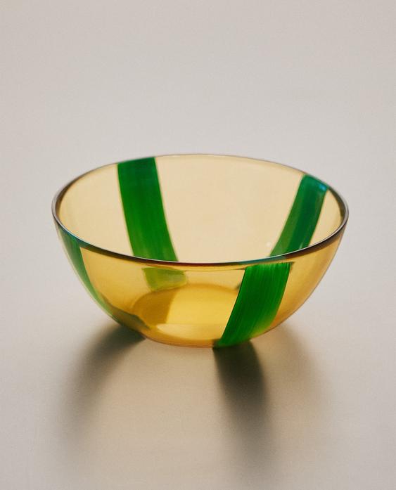 STRIPED GLASS BOWL