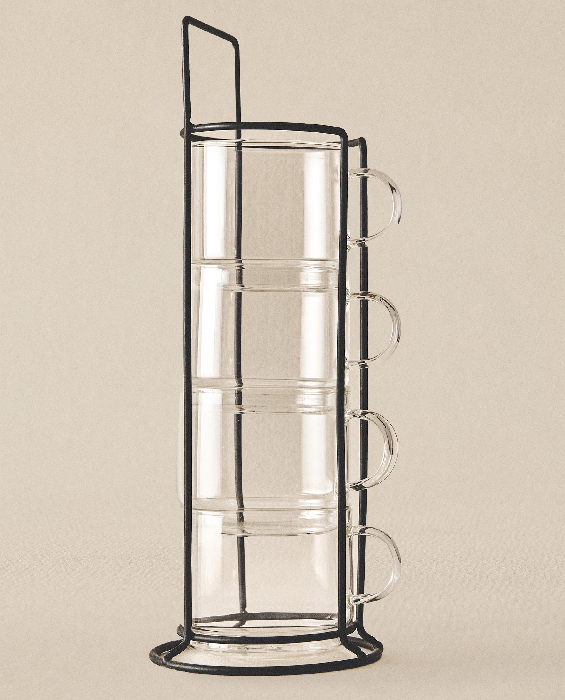 カップタワー ボロシリケイトガラス（4個入り） | Zara Home
