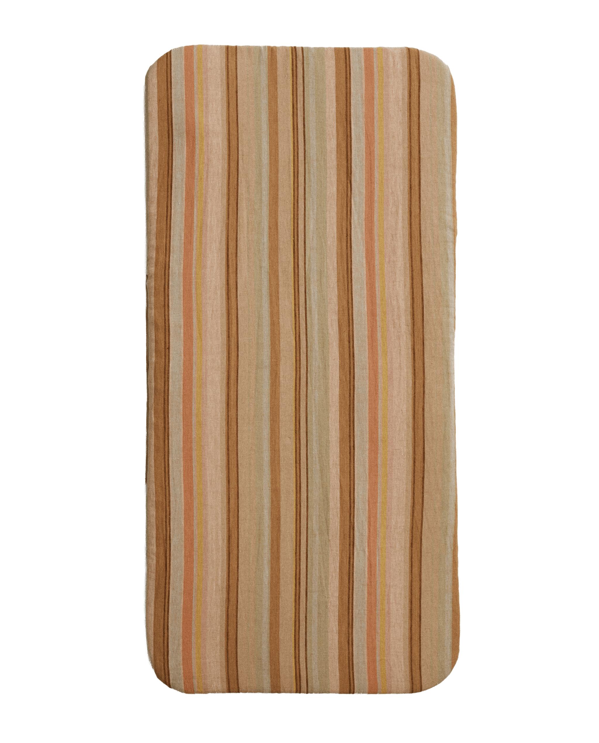 STRIPED COTTON AND LINEN ACCENT CHAIR SEAT CUSHION product thumbnail 6