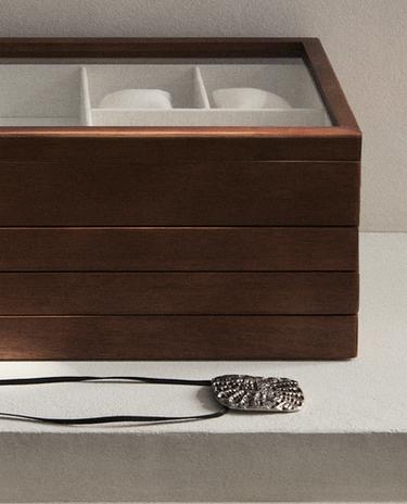 LARGE WOODEN JEWELLERY BOX