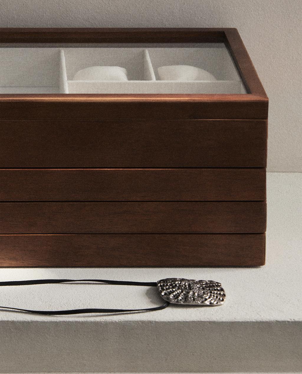 GRANDE BOÎTE À BIJOUX EN BOIS