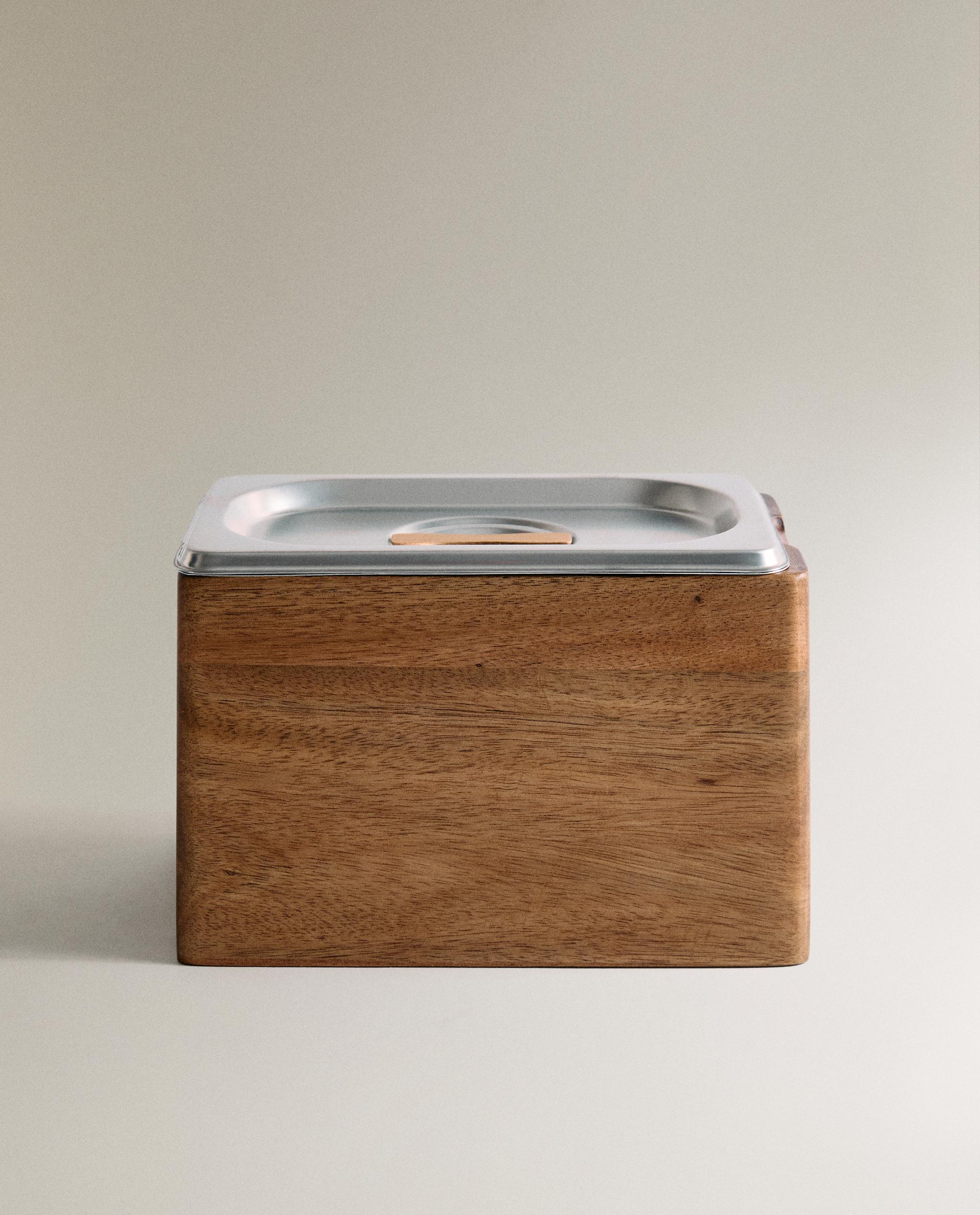 STEEL WOODEN ICE CREAM CONTAINER product thumbnail 4