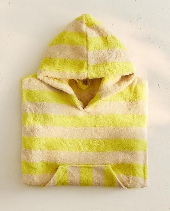 PONCHO MARE BAMBINO A RIGHE