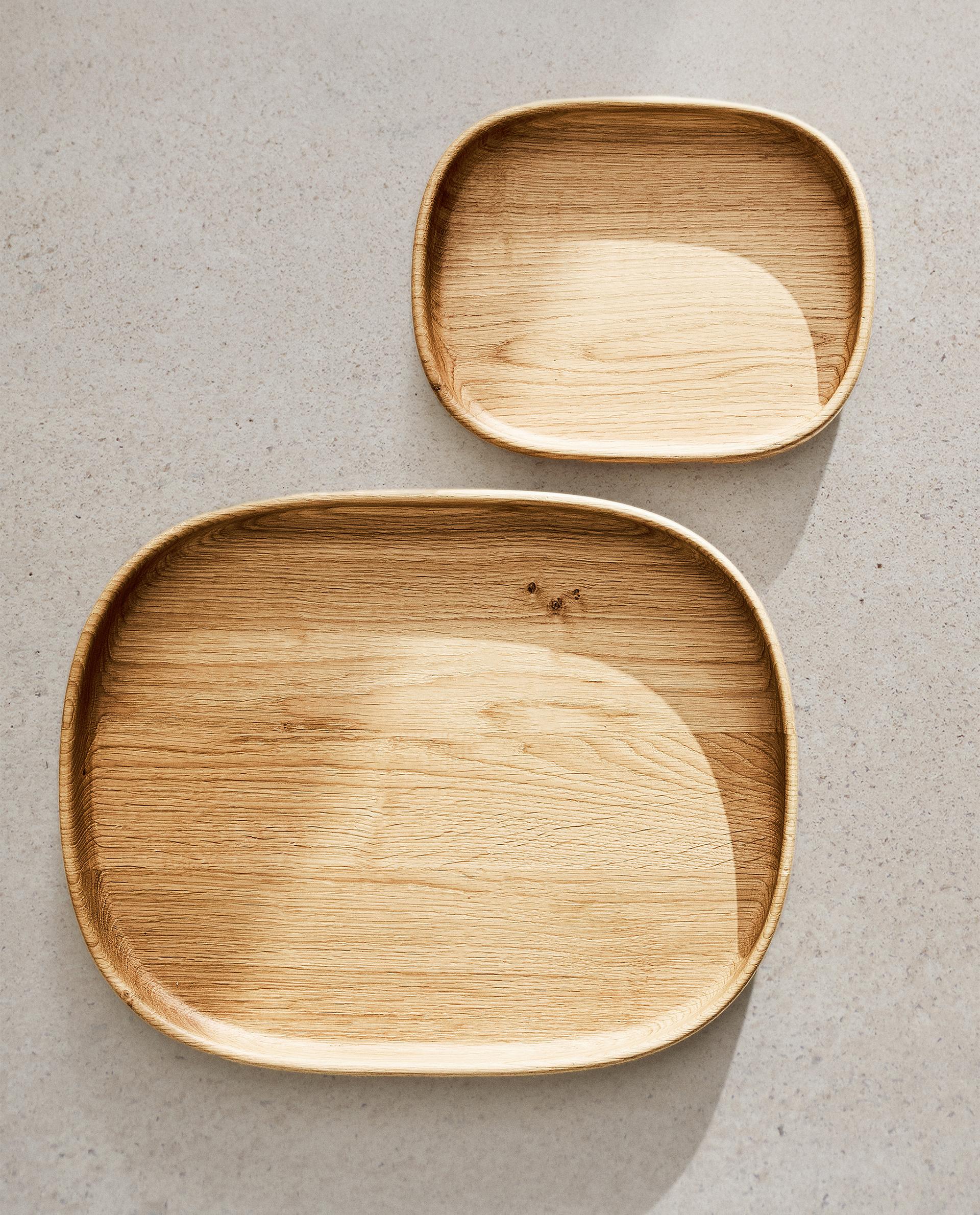 ZARA HOME - 【専用】wood tray 【wave.rainbow2点】 TRAY 02 | Zara Home United States of America
