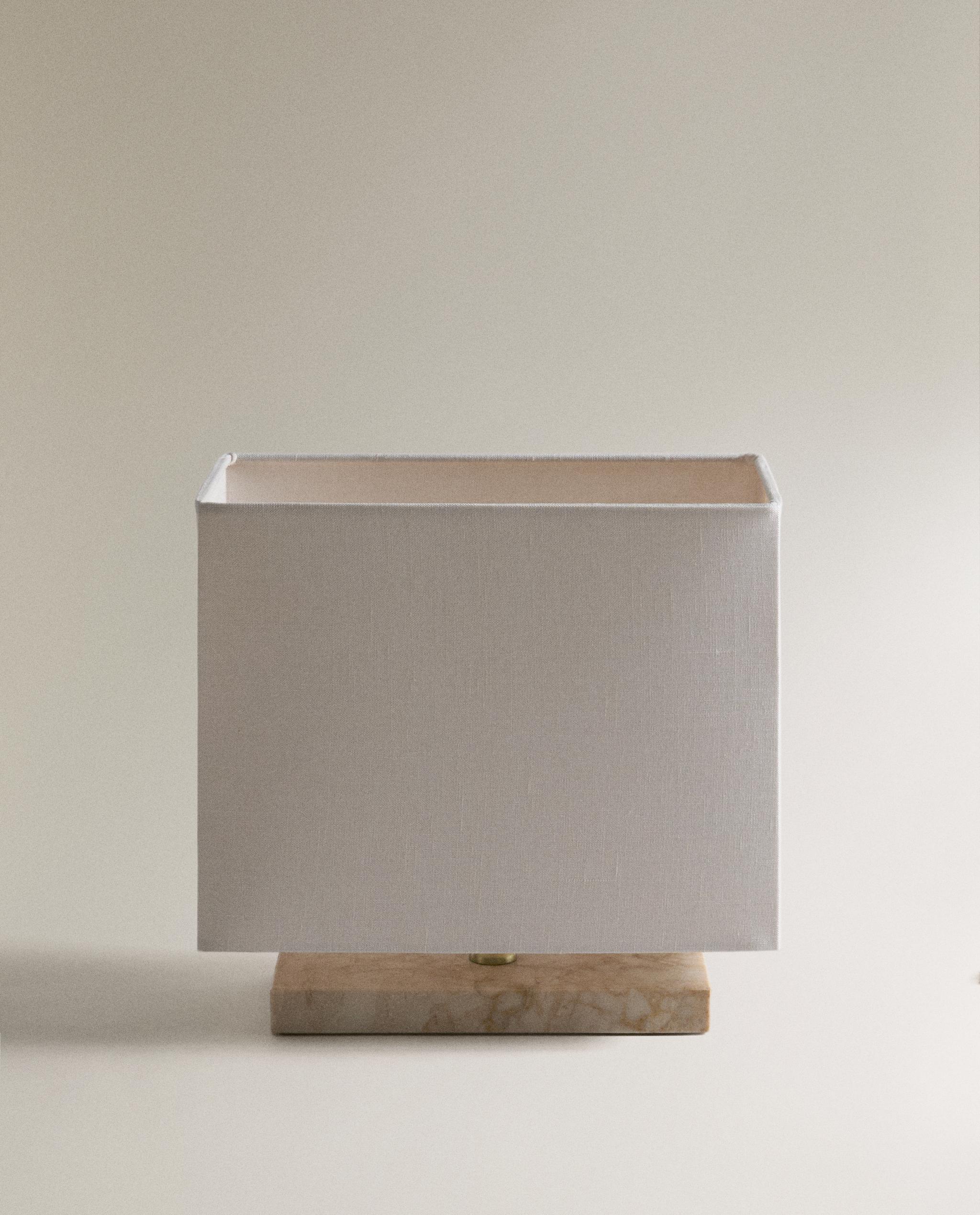 MARBLE AND LINEN TABLE LAMP product thumbnail 5