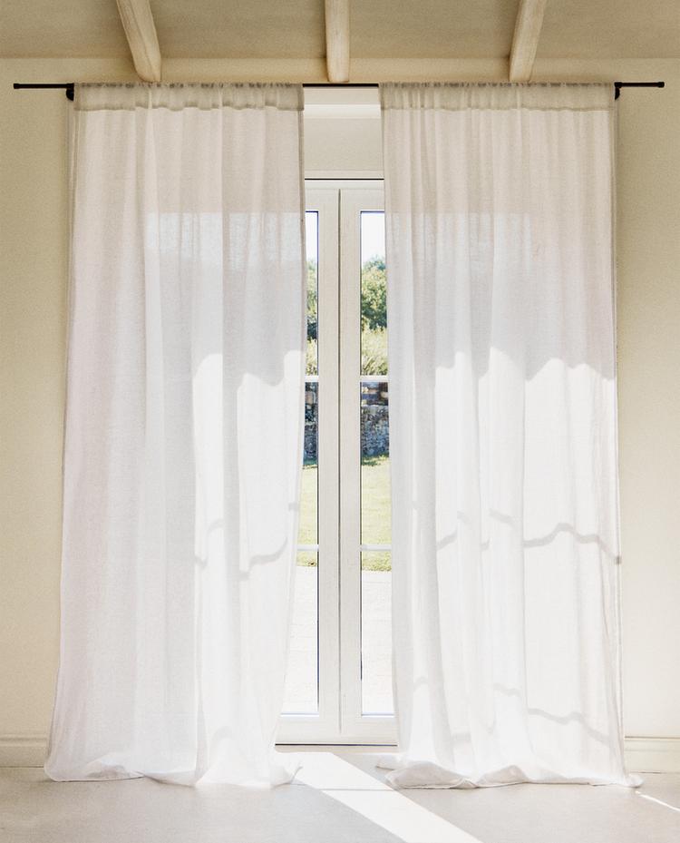 WASHED LINEN CURTAIN WITH MEDIUM OPACITY WASHED LINEN CURTAIN WITH MEDIUM OPACITY