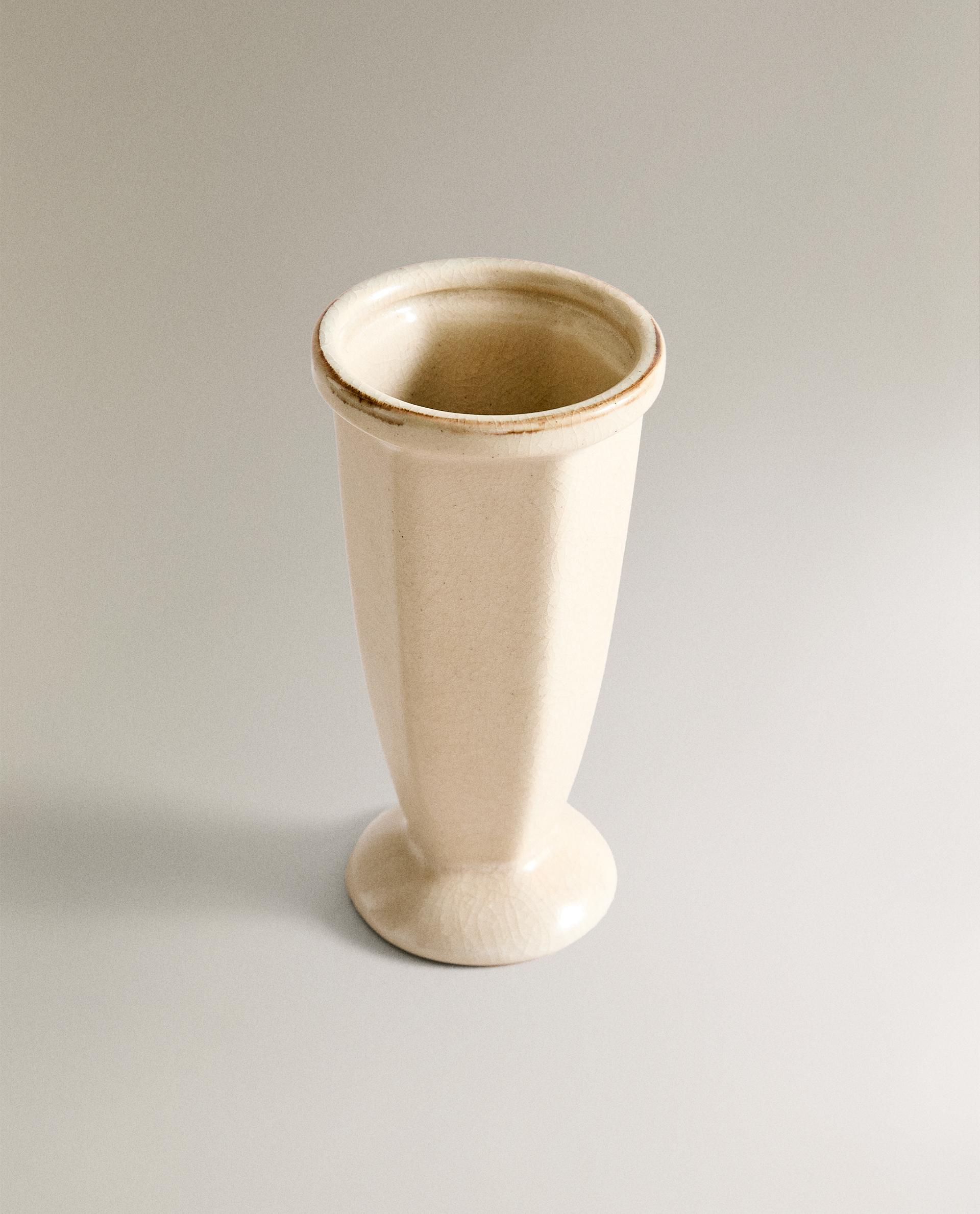 CERAMIC GLASS VASE