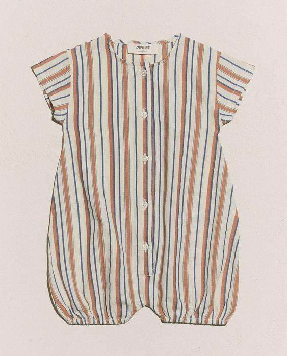 STRIPED BABY ROMPER STRIPED BABY ROMPER