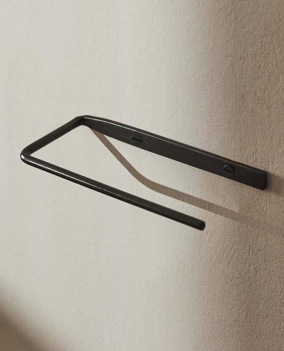 حامل ورق حمام معدن داكن حامل ورق حمام معدن داكن