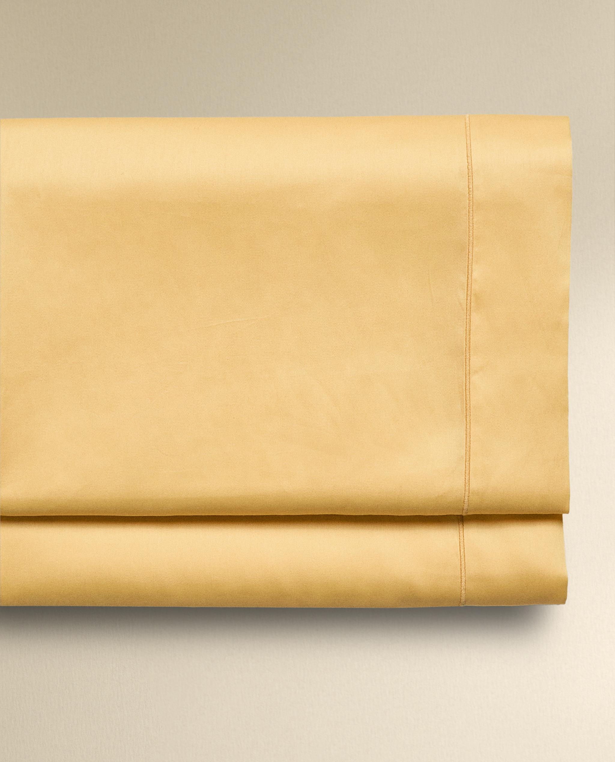 さえら・シーツ スカラップエッジ サテン トップシーツ（300スレッド） | Zara