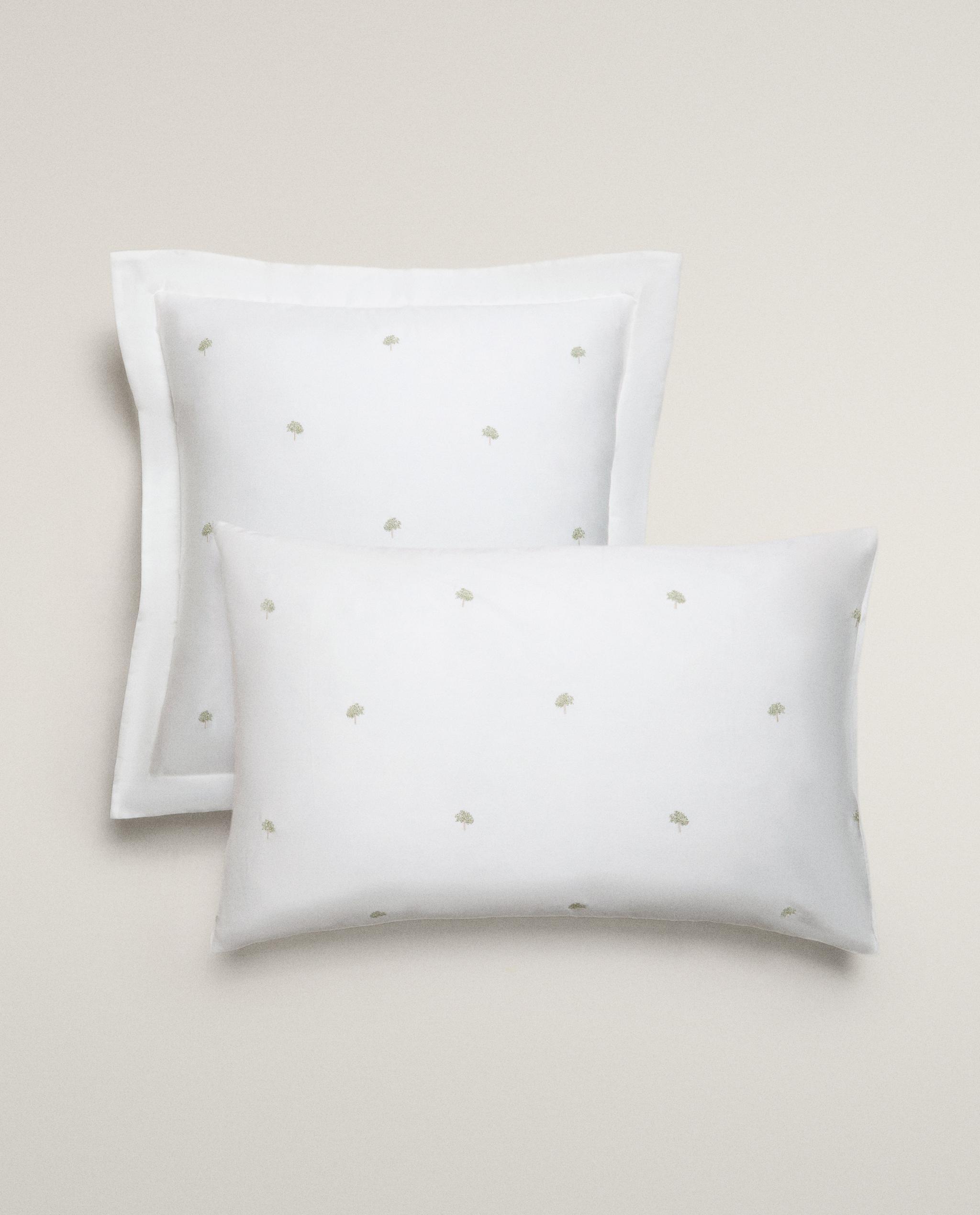PILLOWCASE WITH EMBROIDERED TREES product thumbnail 9