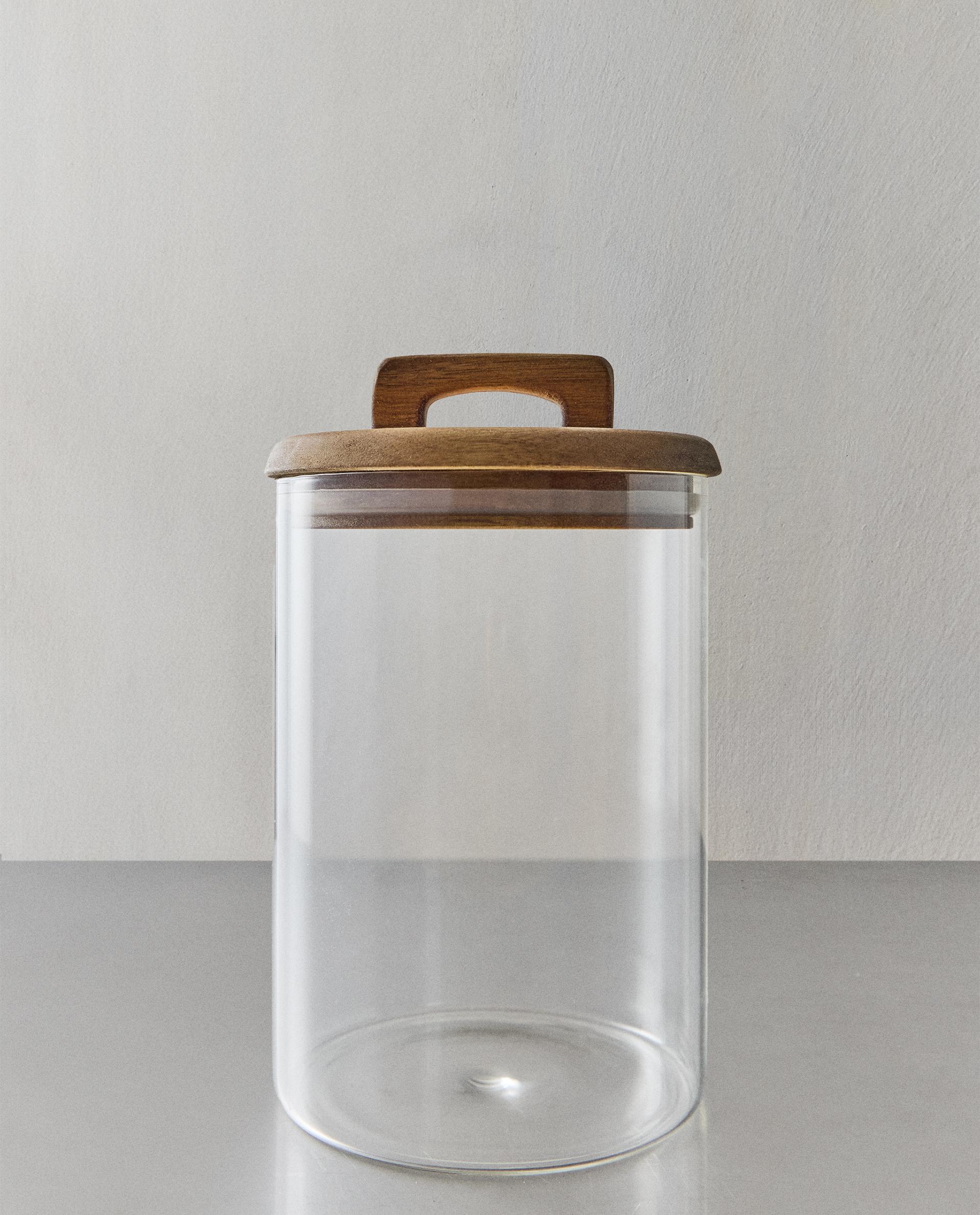 COCINA BOTE BOROSILICATO ANCHO TAPA MADERA