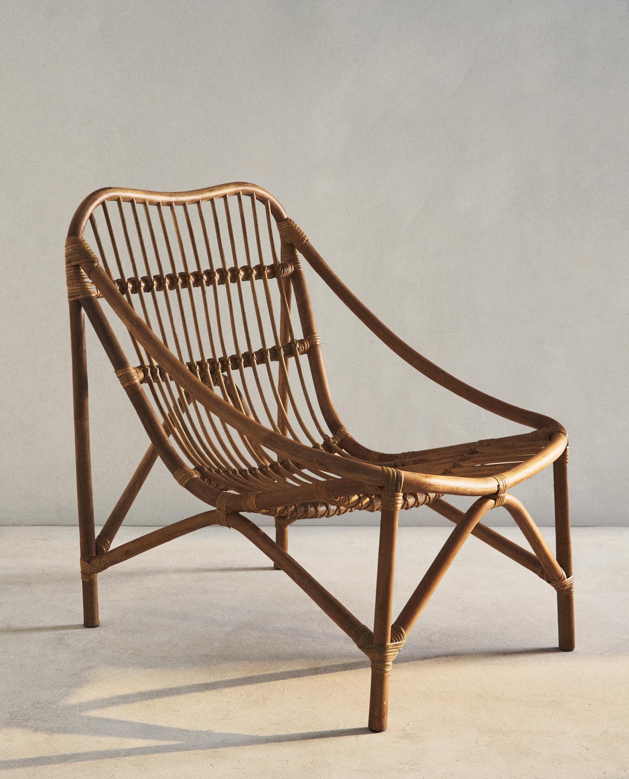 RATTAN ACCENT CHAIR AND CUSHION product thumbnail 13