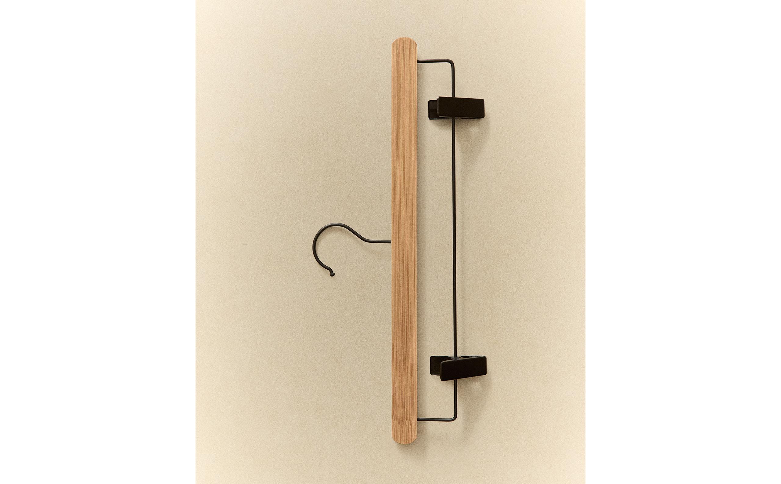 SET 3 PERCHAS C/PINZA BAMBU