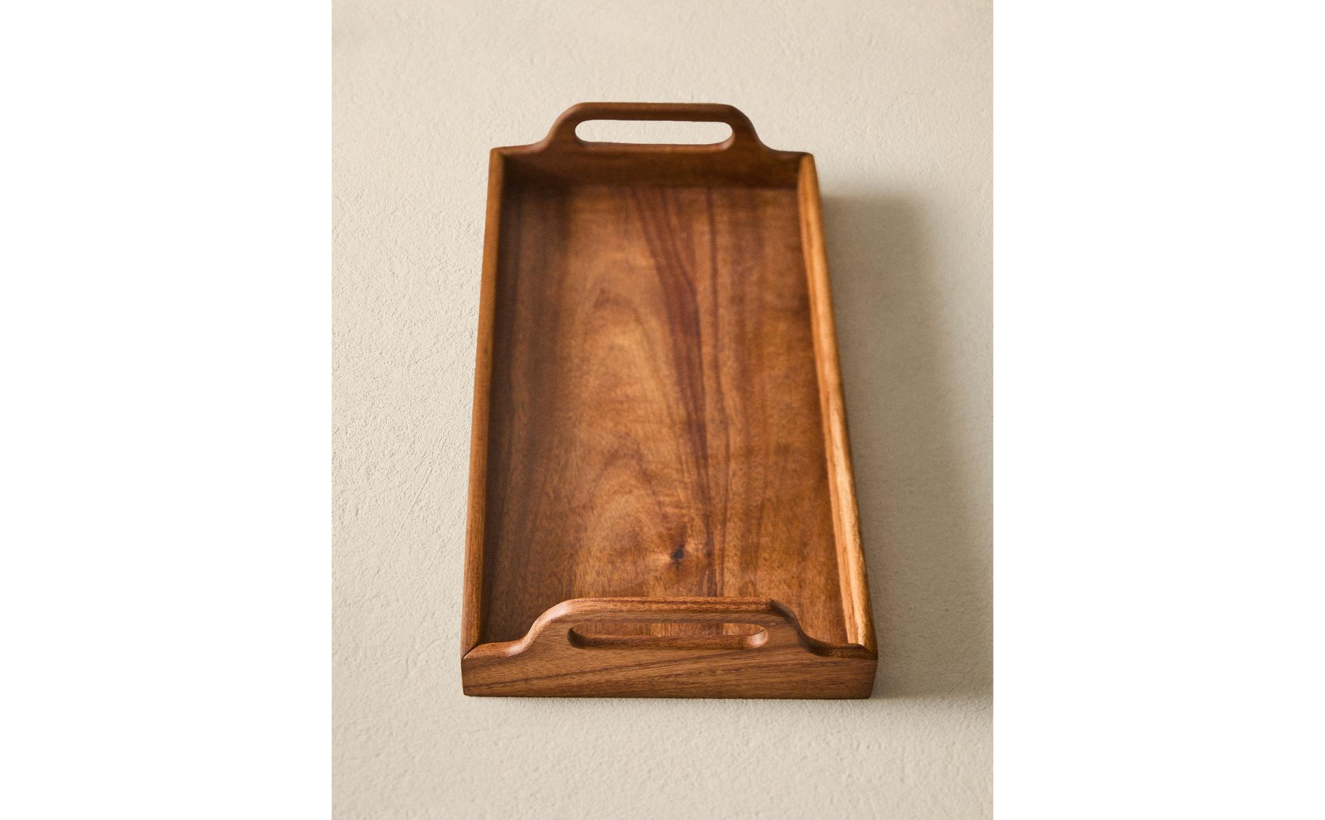 WOODEN TRAY WITH HANDLE WOODEN TRAY WITH HANDLE