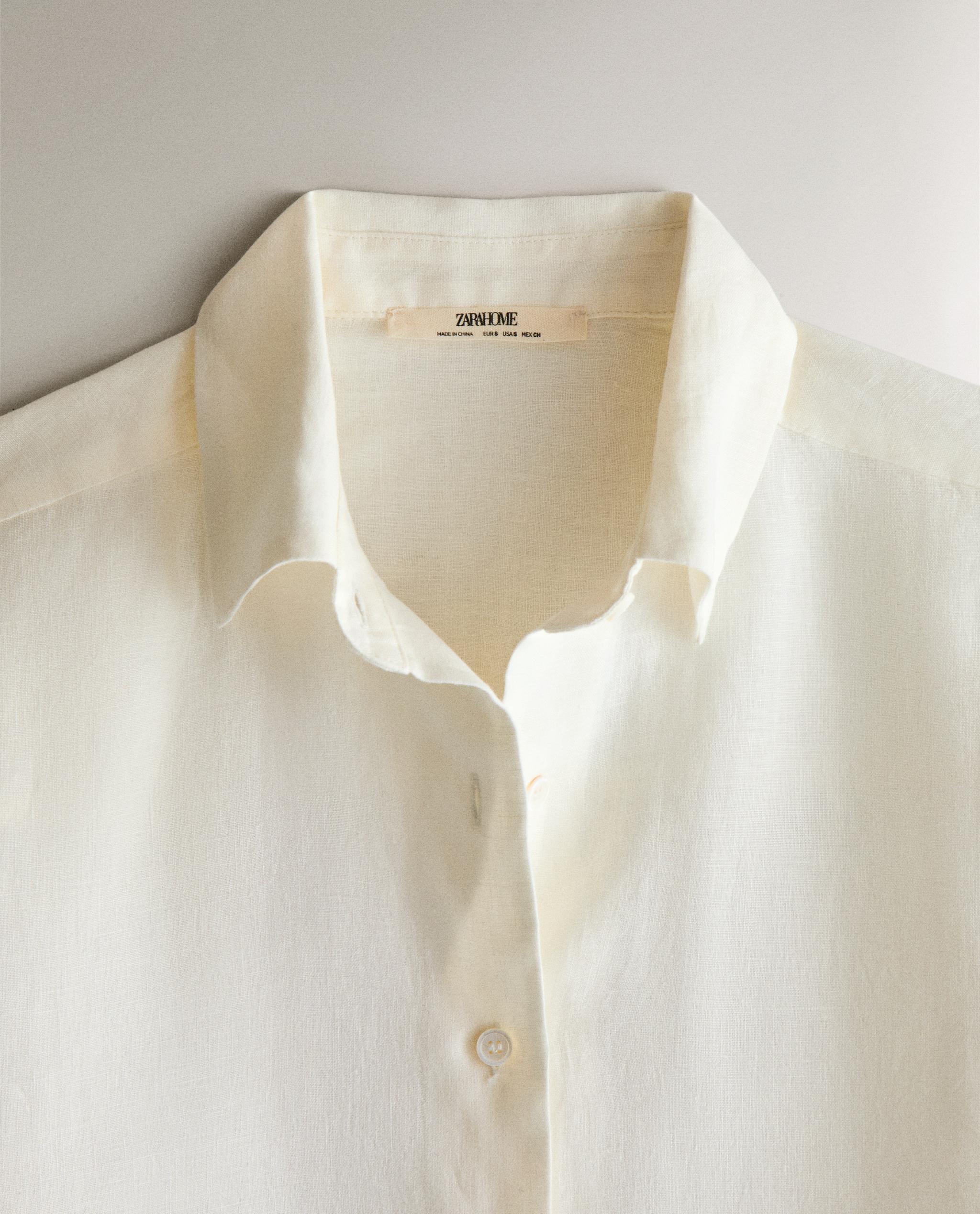 LONG SLEEVE LINEN SHIRT product thumbnail 4