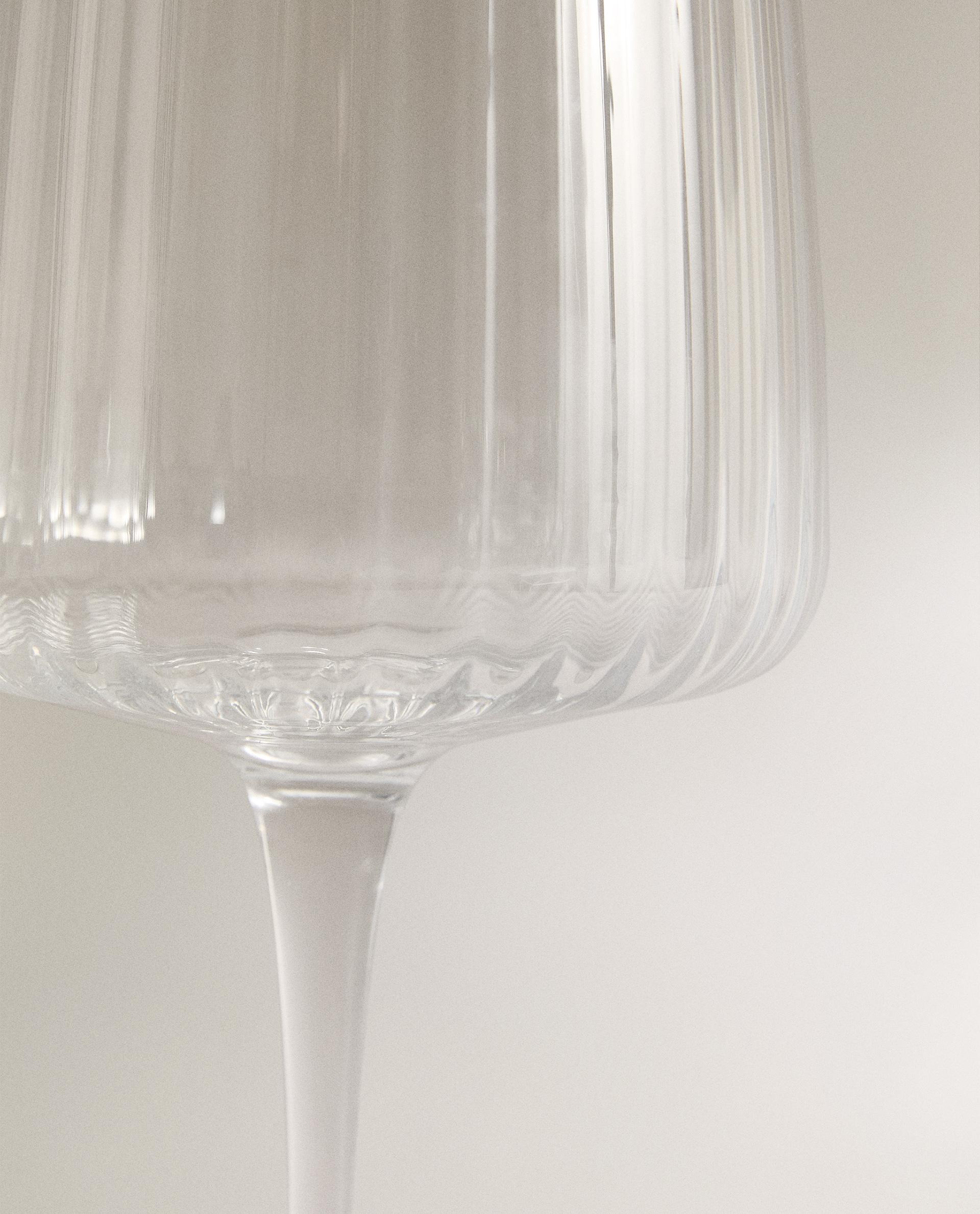 GRAND VERRE À VIN RECYCLABLE LIGNES