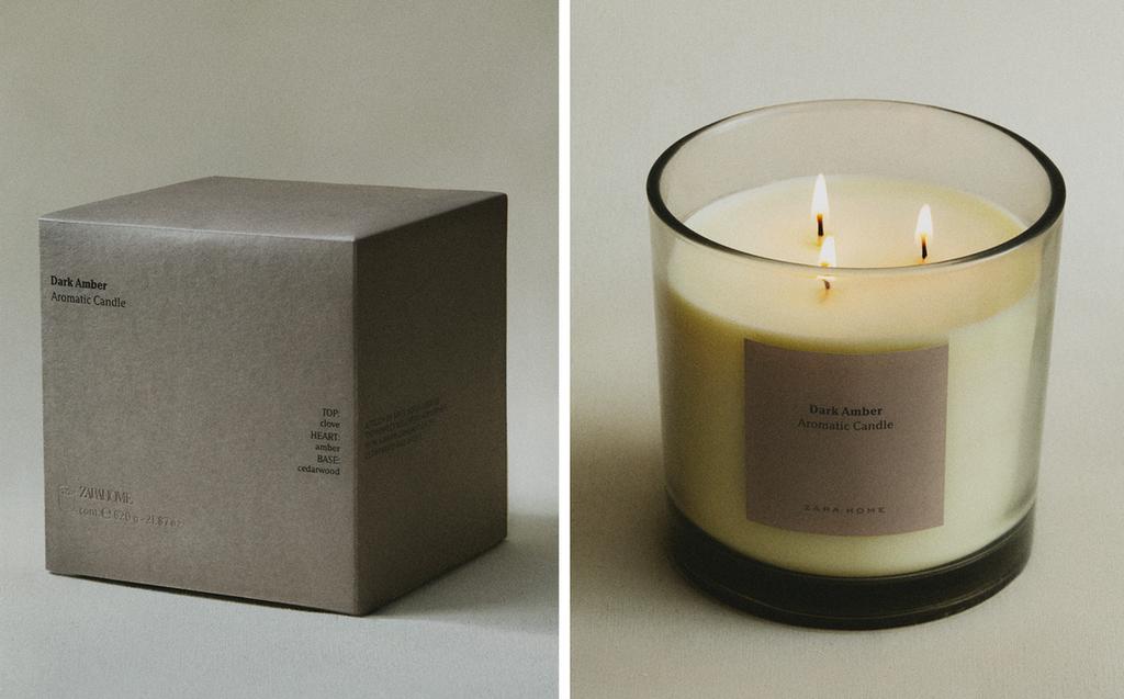 (620 G) DARK AMBER SCENTED CANDLE (620 G) DARK AMBER SCENTED CANDLE