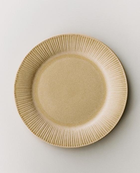 PLATO LLANO GRES RAYADO