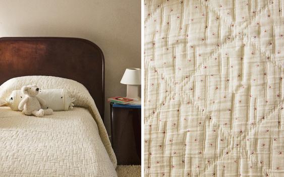 KIDS' FLORAL MUSLIN BEDSPREAD