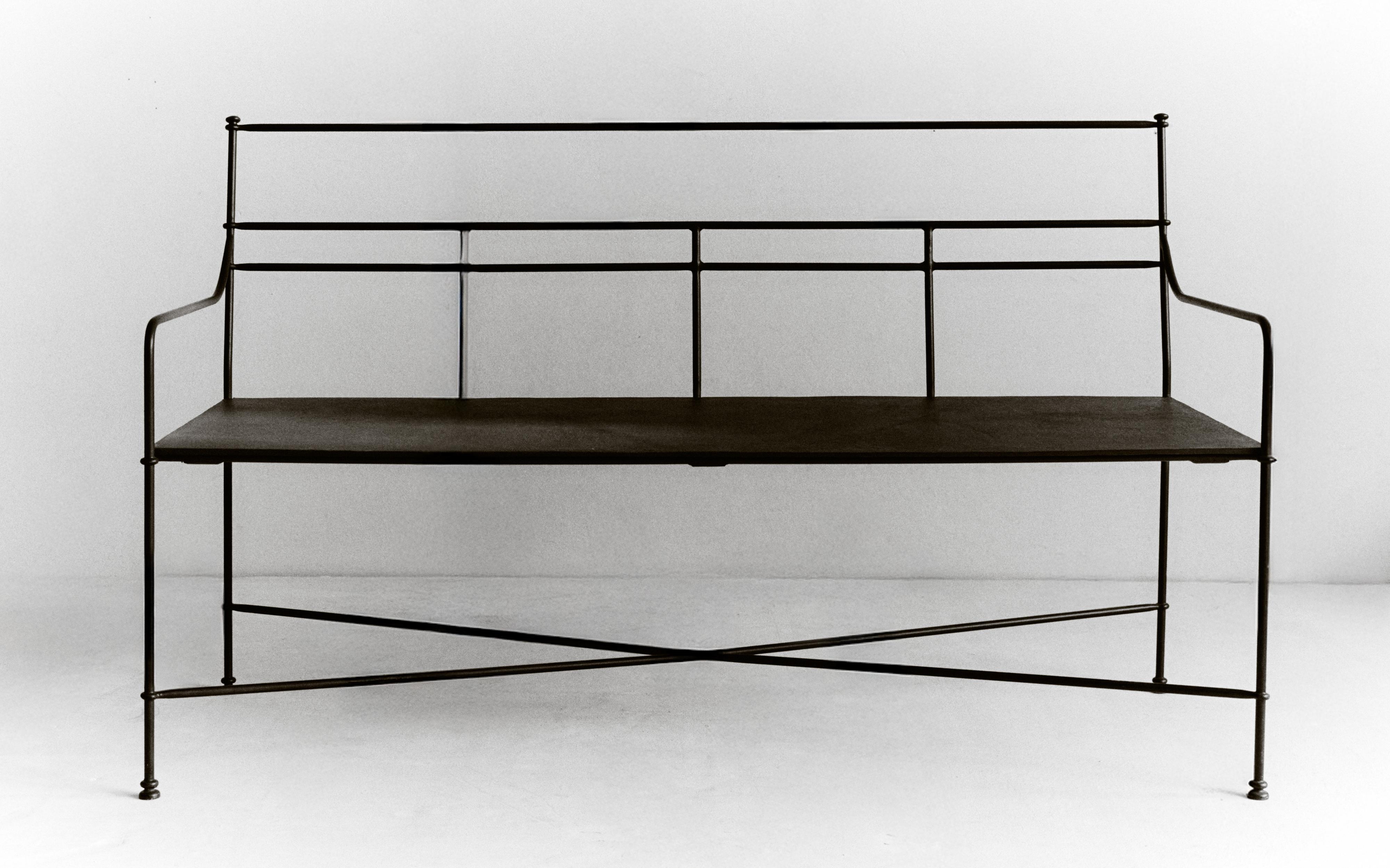 FORGED METAL BENCH AND CUSHIONS product thumbnail 5