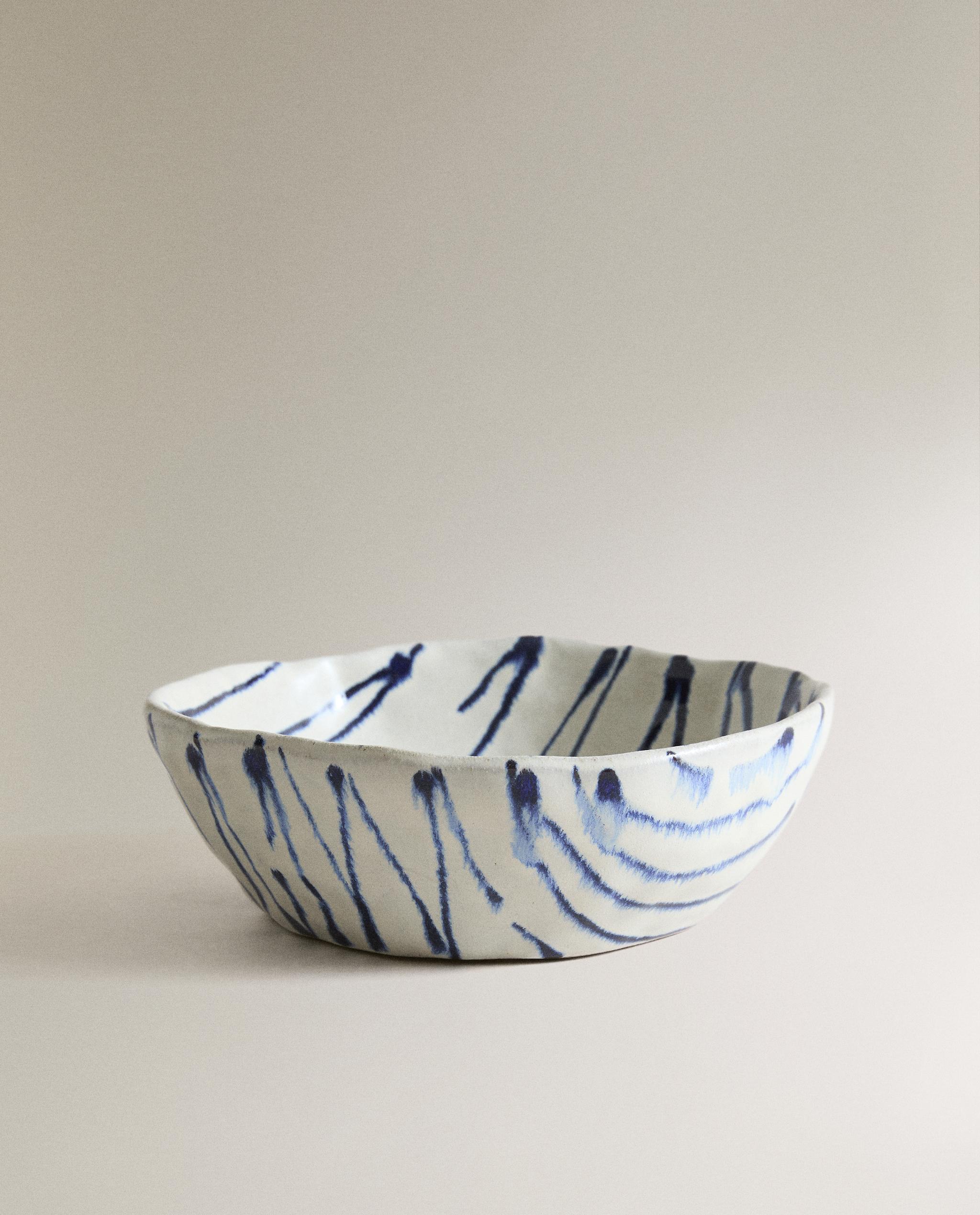 STRIPED EARTHENWARE BOWL product thumbnail 2