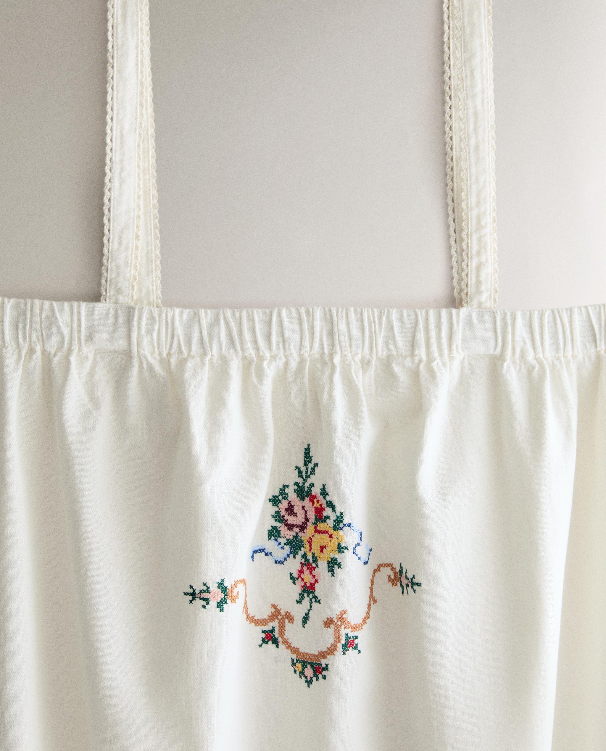 EMBROIDERED COTTON AND LINEN DRESS product thumbnail 7