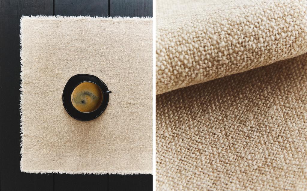 TISCHSET AUS RUSTIKALEM LEINEN TISCHSET AUS RUSTIKALEM LEINEN