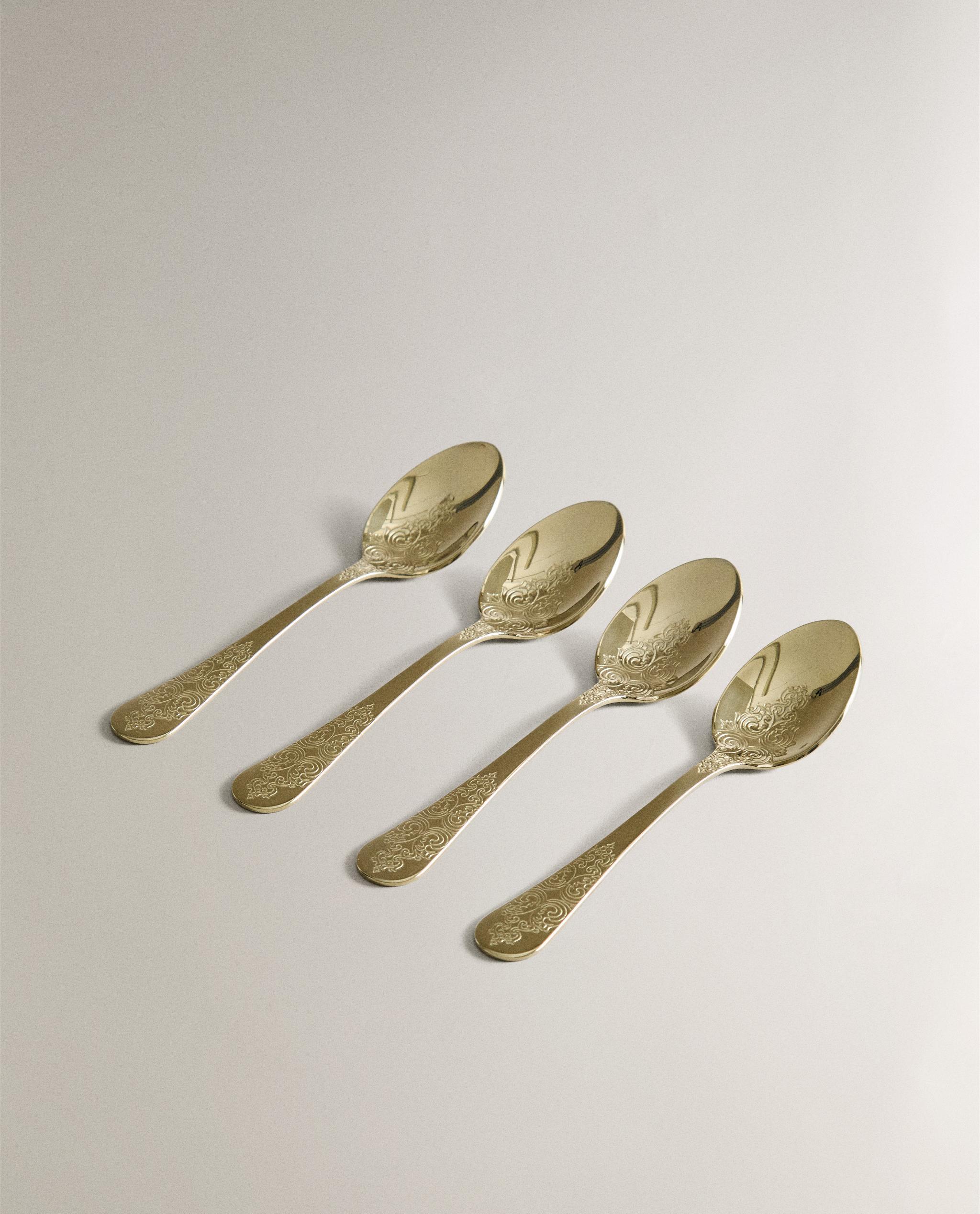 刻印入りデザートスプーン 4本セット | Zara Home 日本/Japan