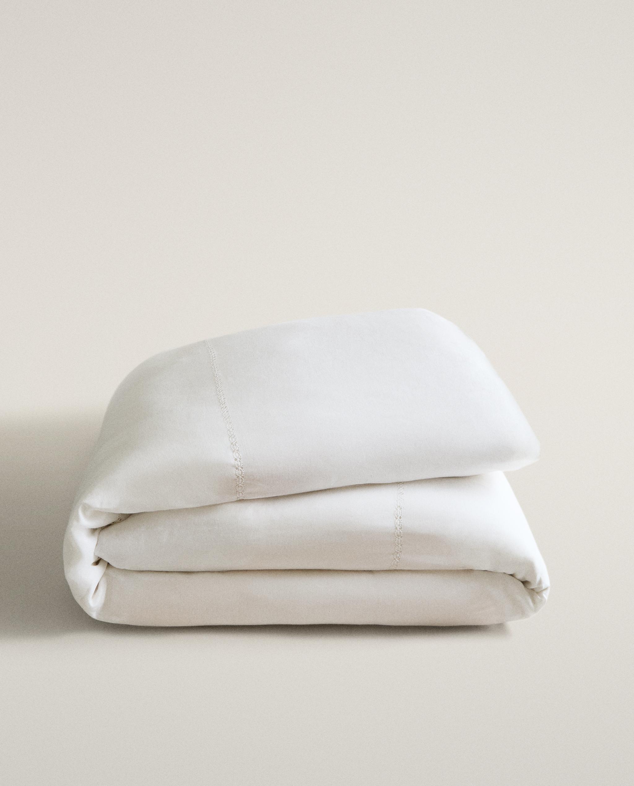 HEMSTITCHED LINEN DUVET COVER product thumbnail 8