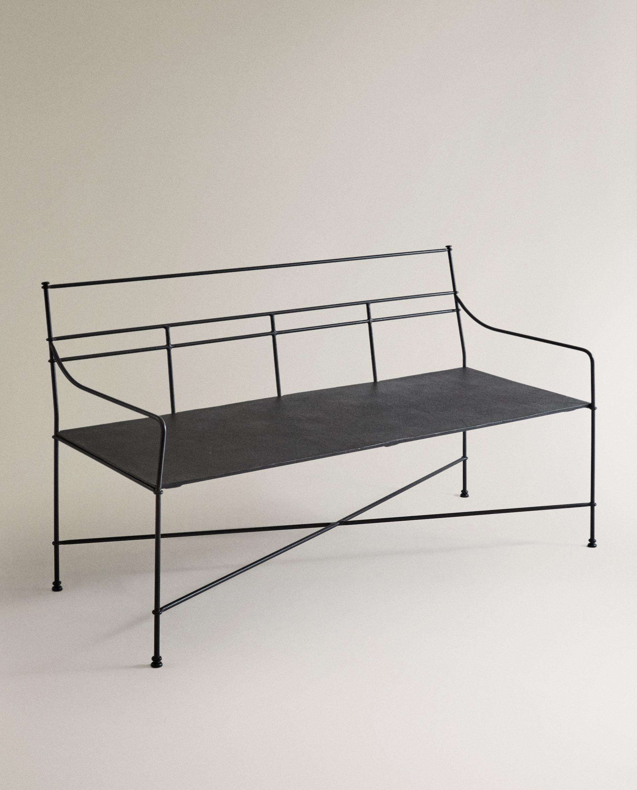 FORGED METAL BENCH AND CUSHIONS product thumbnail 2