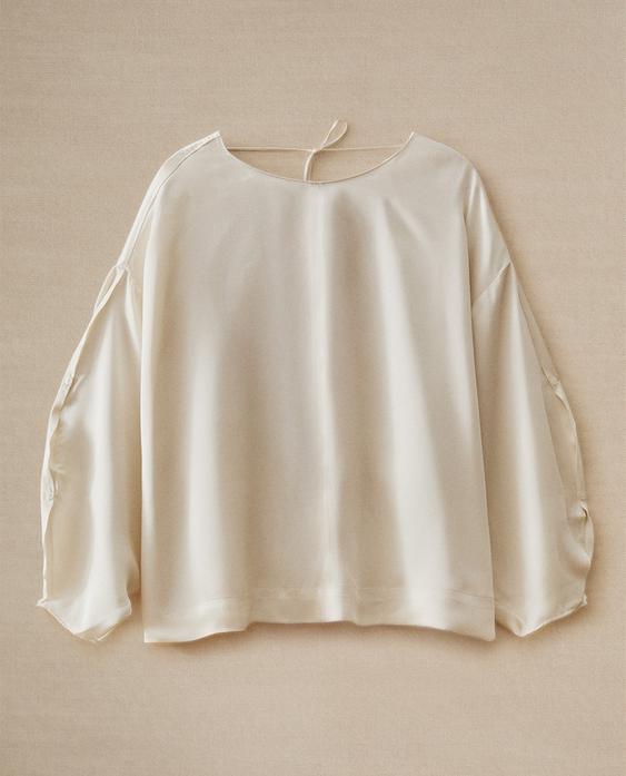 FLOWING SATEEN SHIRT FLOWING SATEEN SHIRT