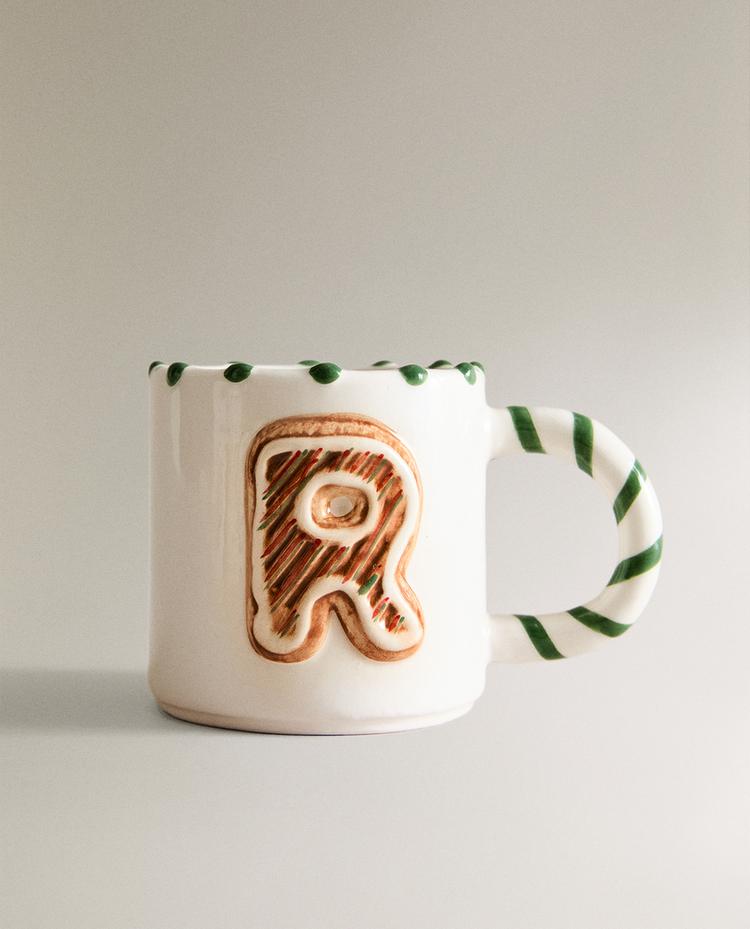 CHILDREN’S CHRISTMAS LETTER R STONEWARE MUG