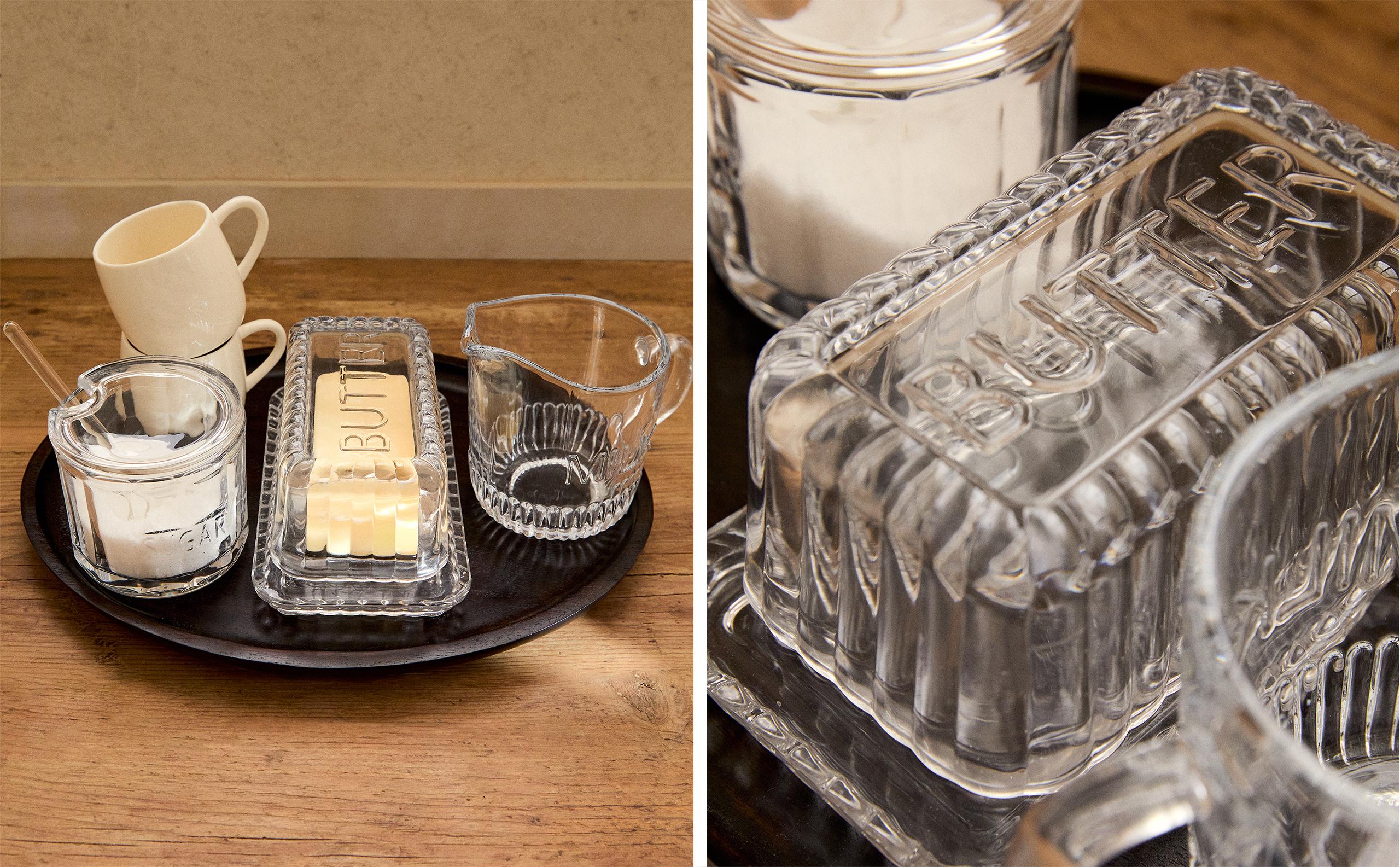 STRIPED GLASS TABLE ACCESSORIES